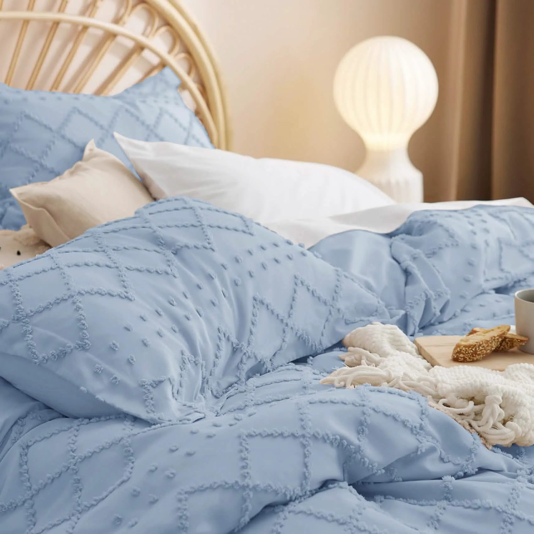Boho Embroidery Duvet Cover Set
