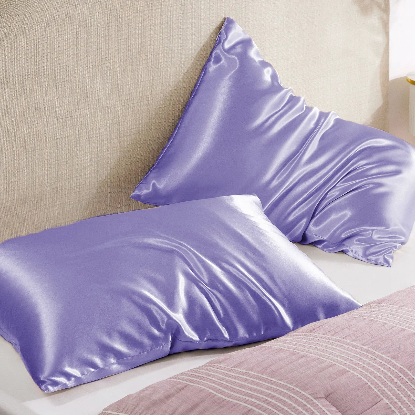 Luxurious Solid Satin Pillowcase