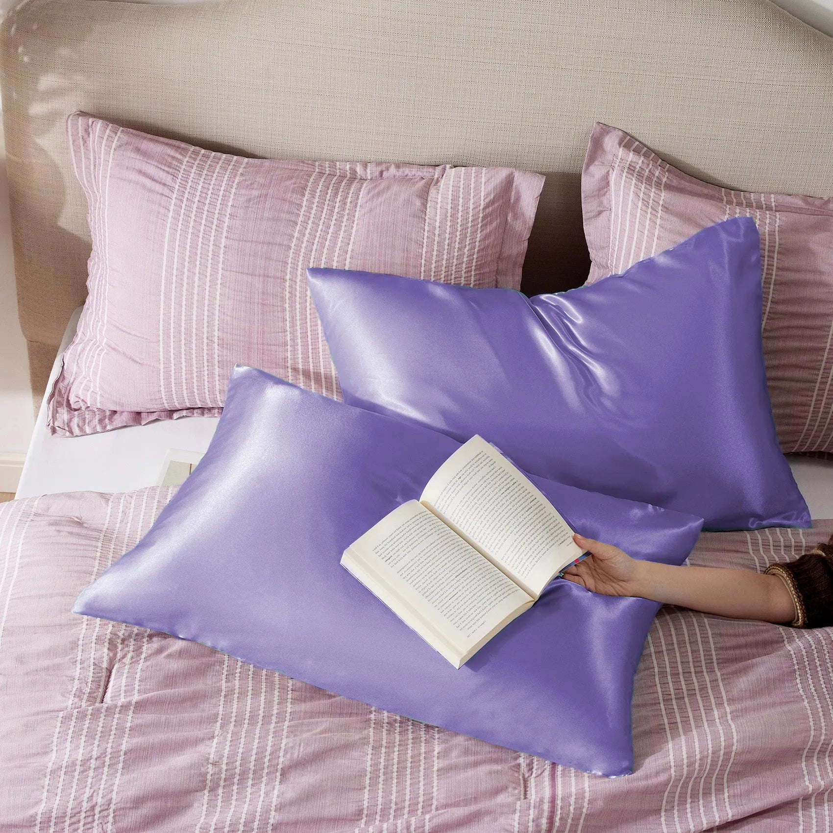 Luxurious Solid Satin Pillowcase