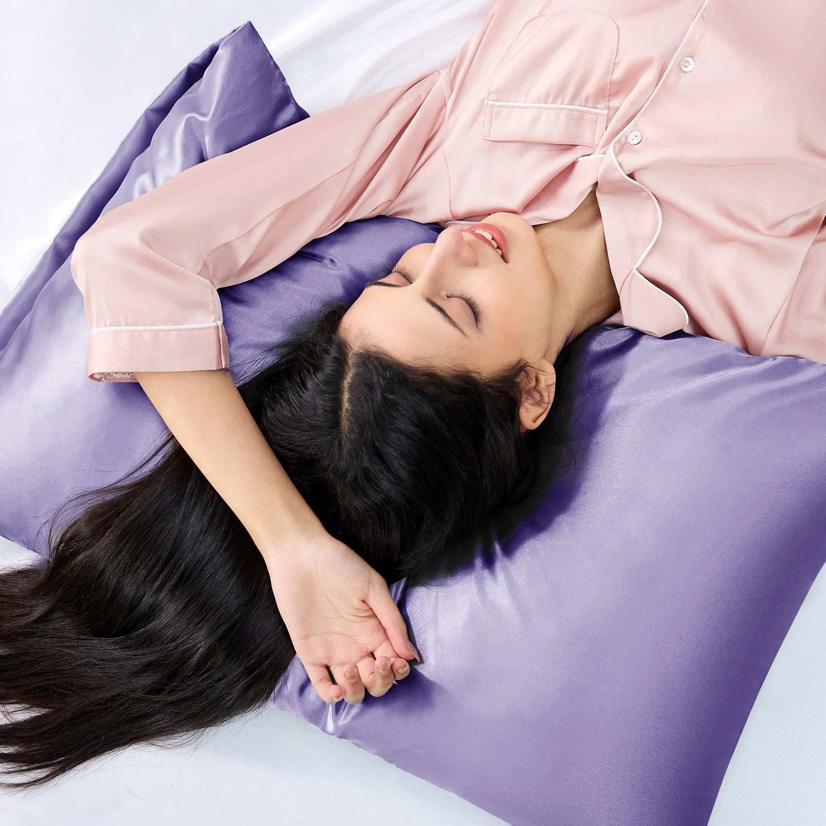 Luxurious Solid Satin Pillowcase