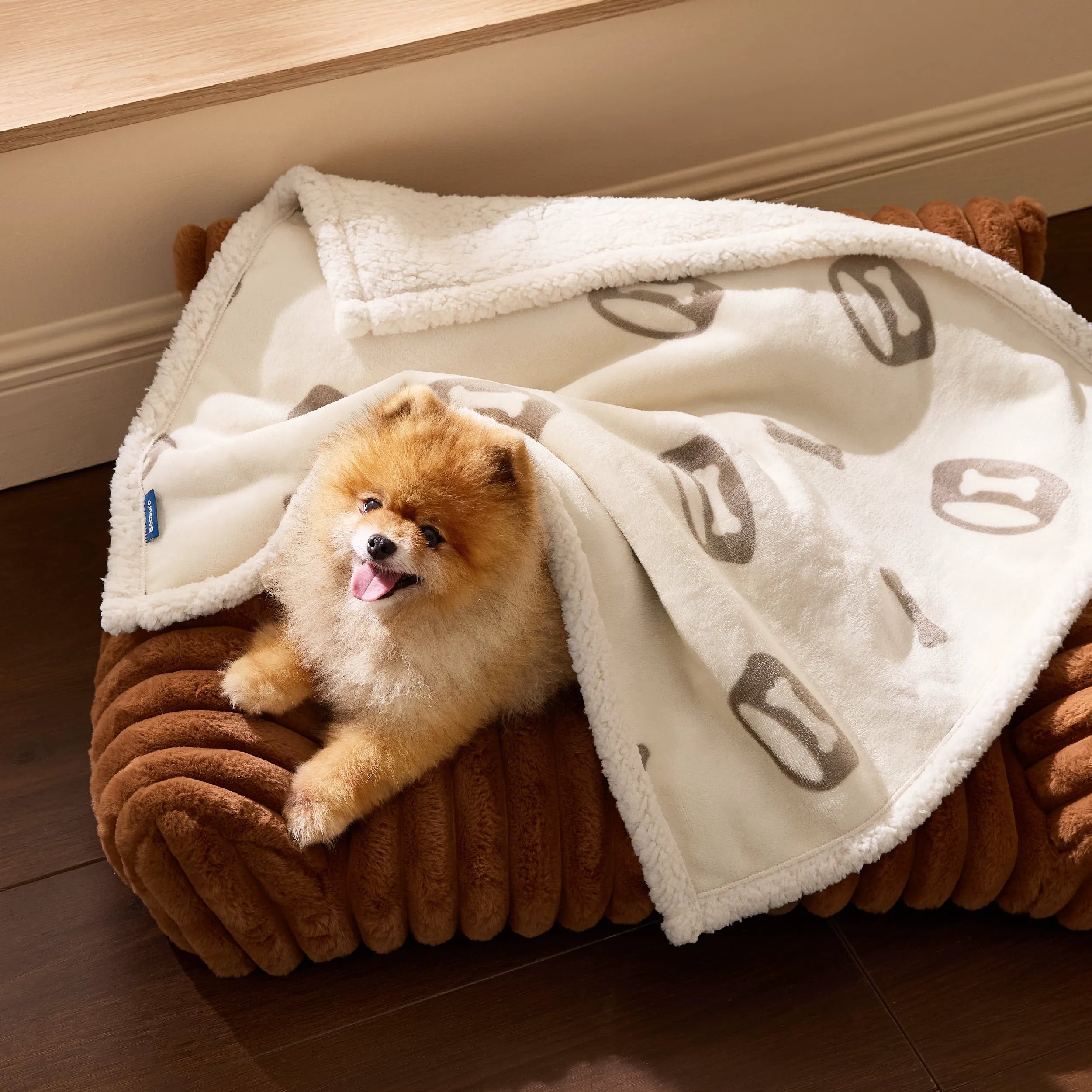 Reversible Waterproof Sherpa Blanket