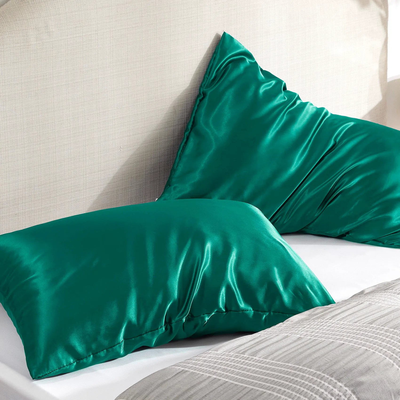 Luxurious Solid Satin Pillowcase
