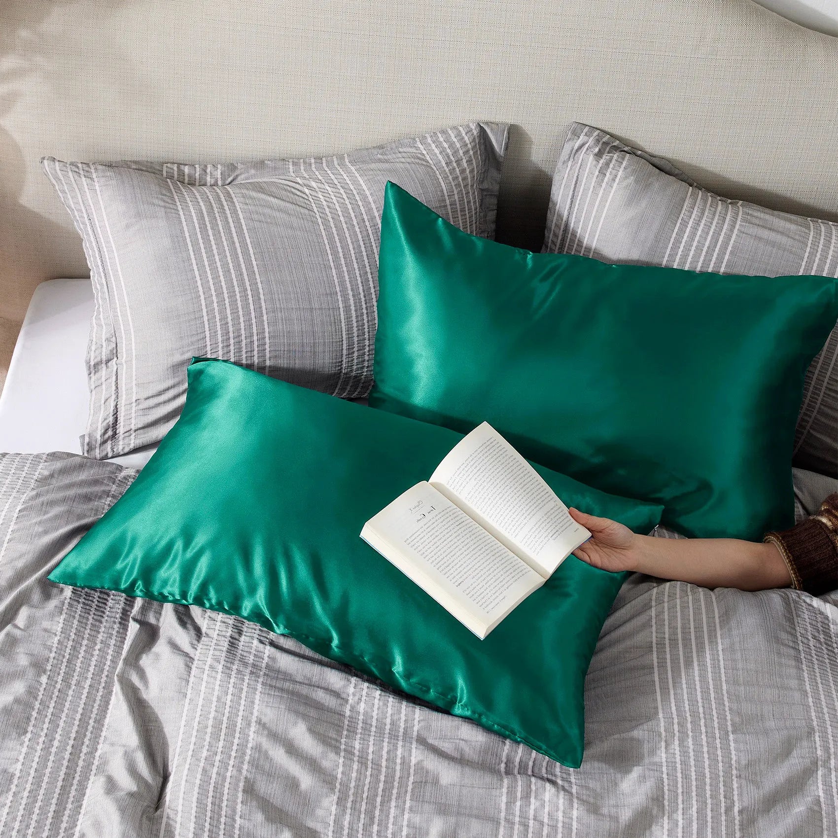 Luxurious Solid Satin Pillowcase