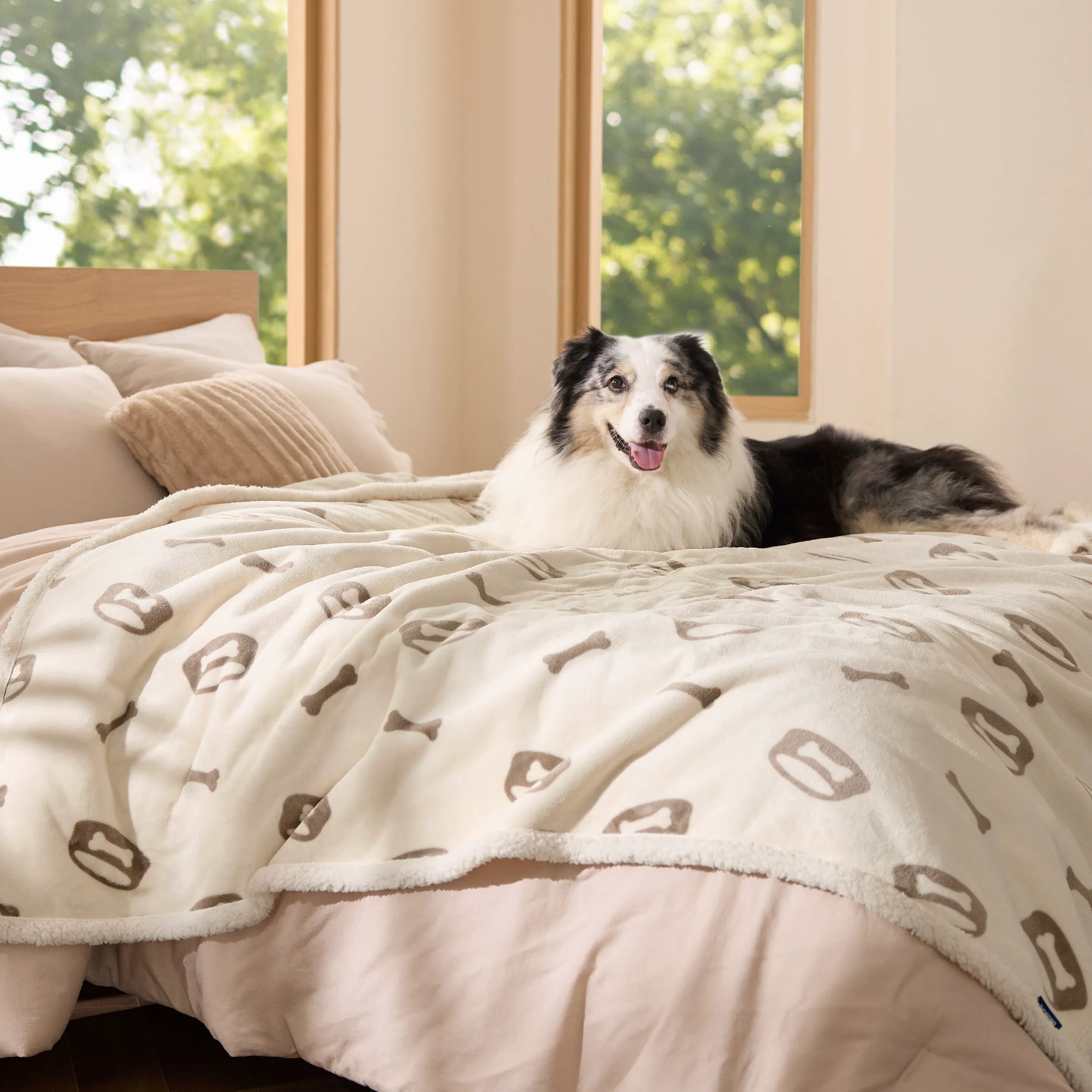 Reversible Waterproof Sherpa Blanket