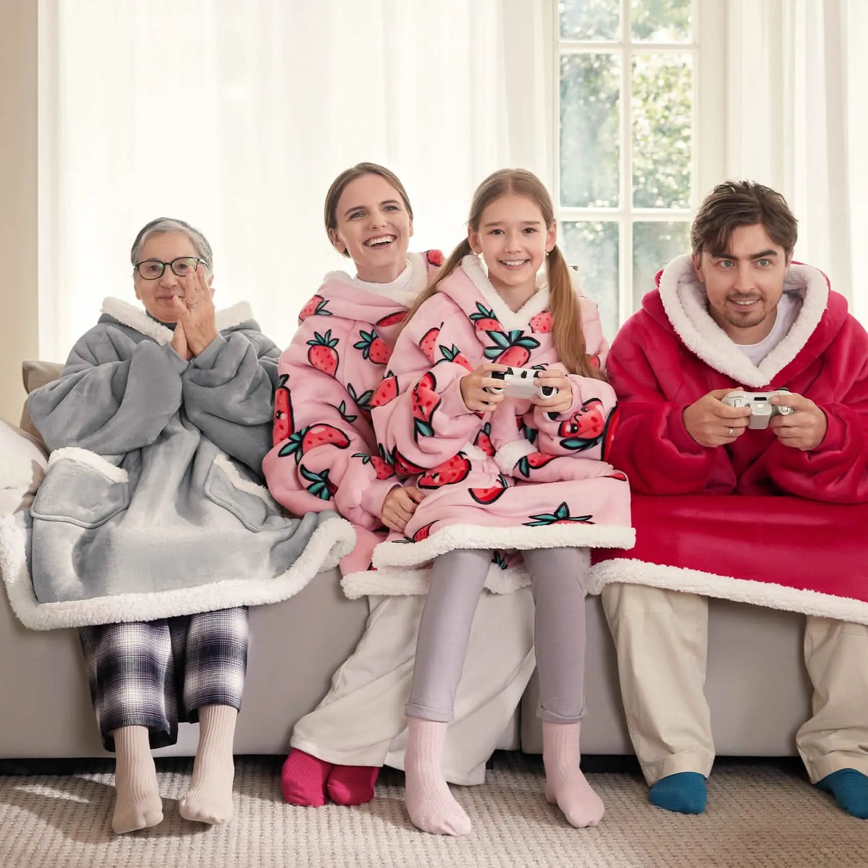 Sherpa Fleece Blanket Hoodie