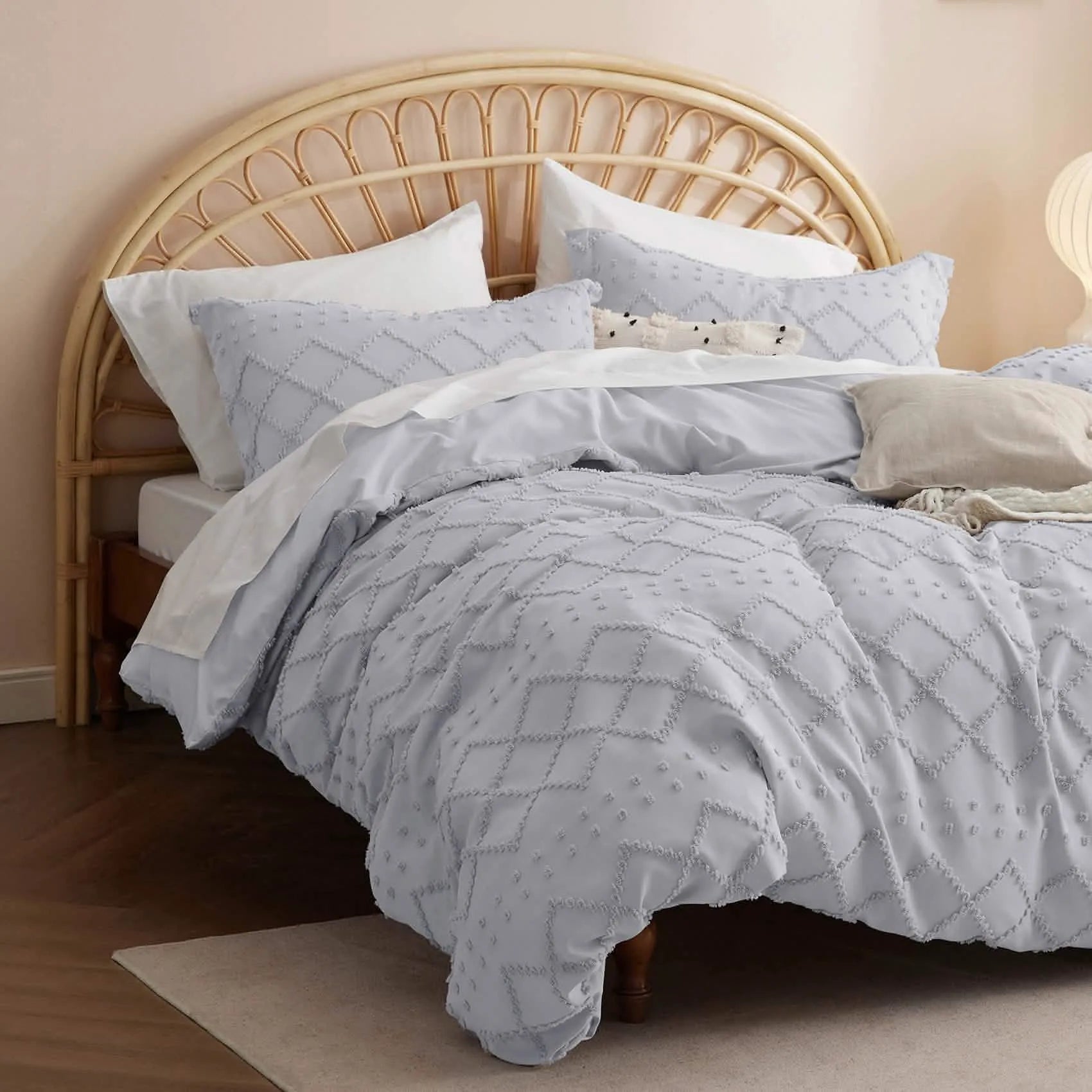 Boho Embroidery Duvet Cover Set