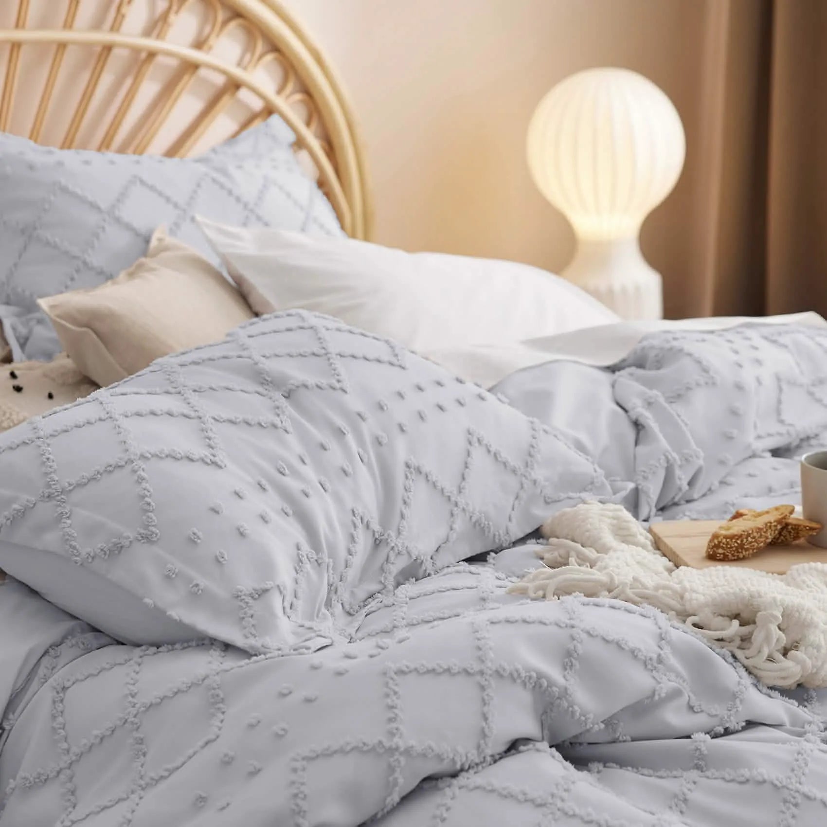 Boho Embroidery Duvet Cover Set