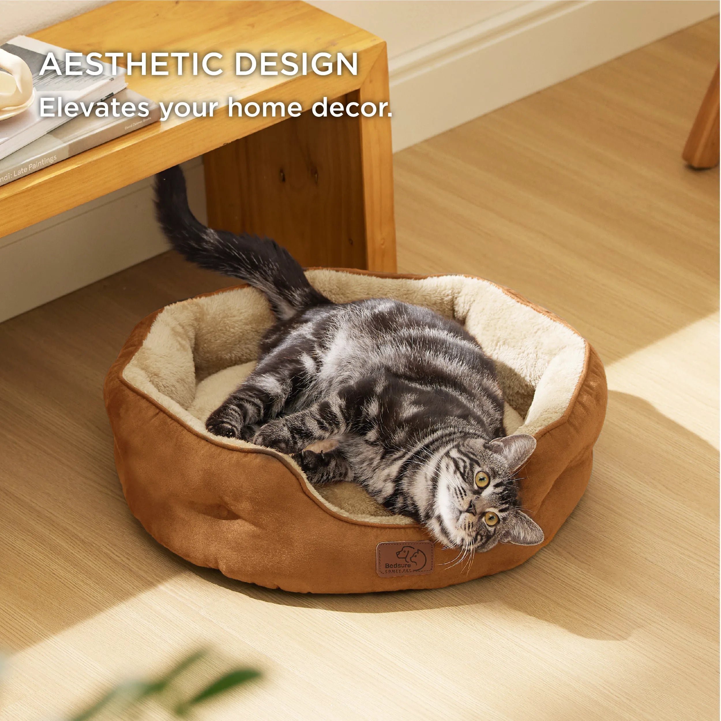Round Solid Pet Bed