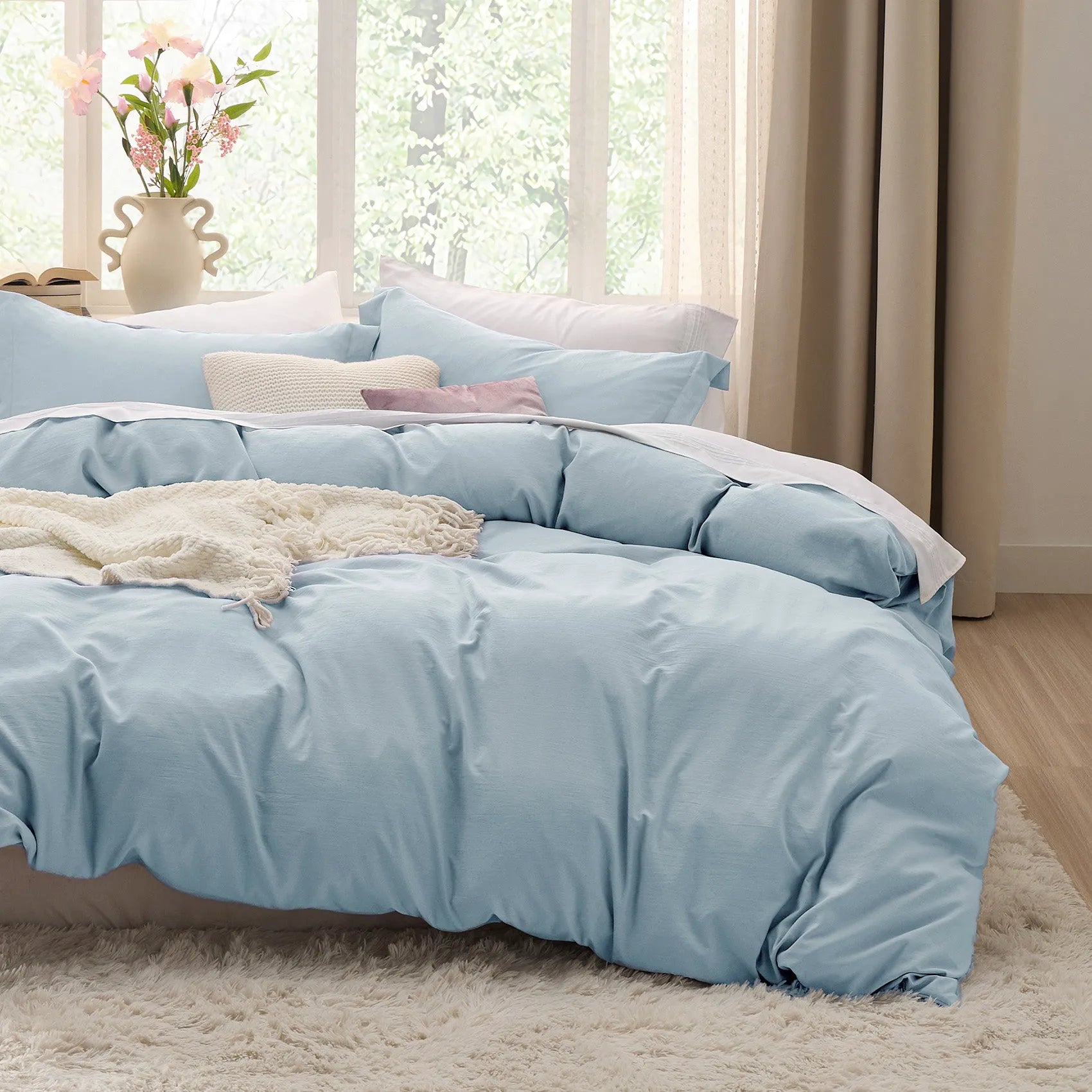 Ultra-Soft Hypoallergenic Microfiber Duvet Cover Set