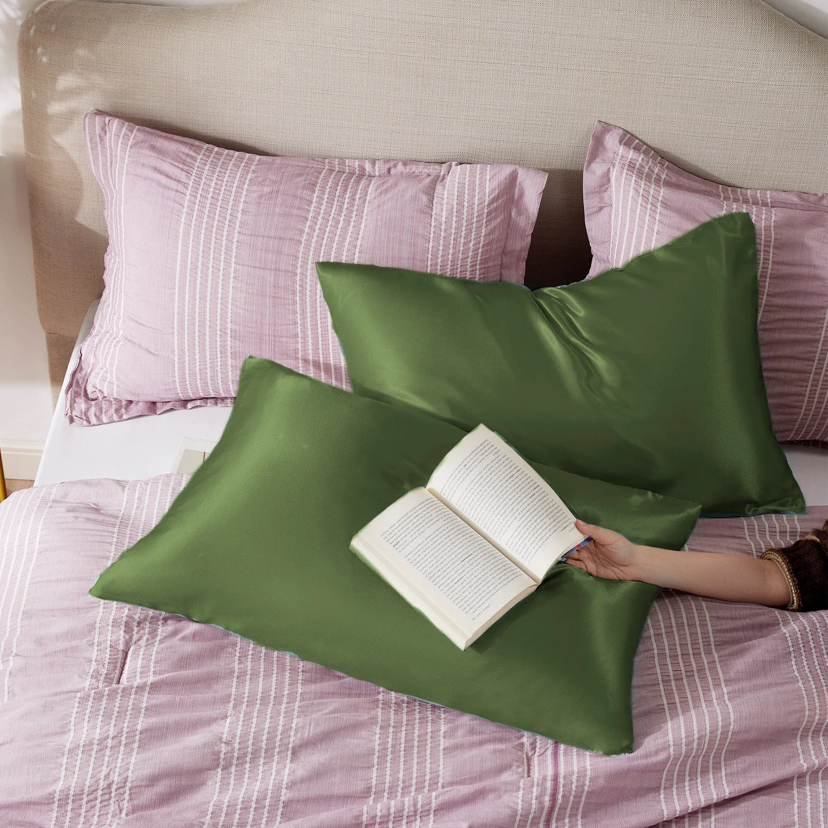 Luxurious Solid Satin Pillowcase