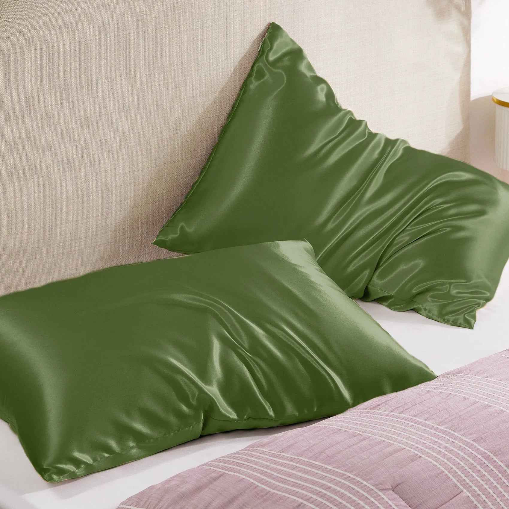 Luxurious Solid Satin Pillowcase