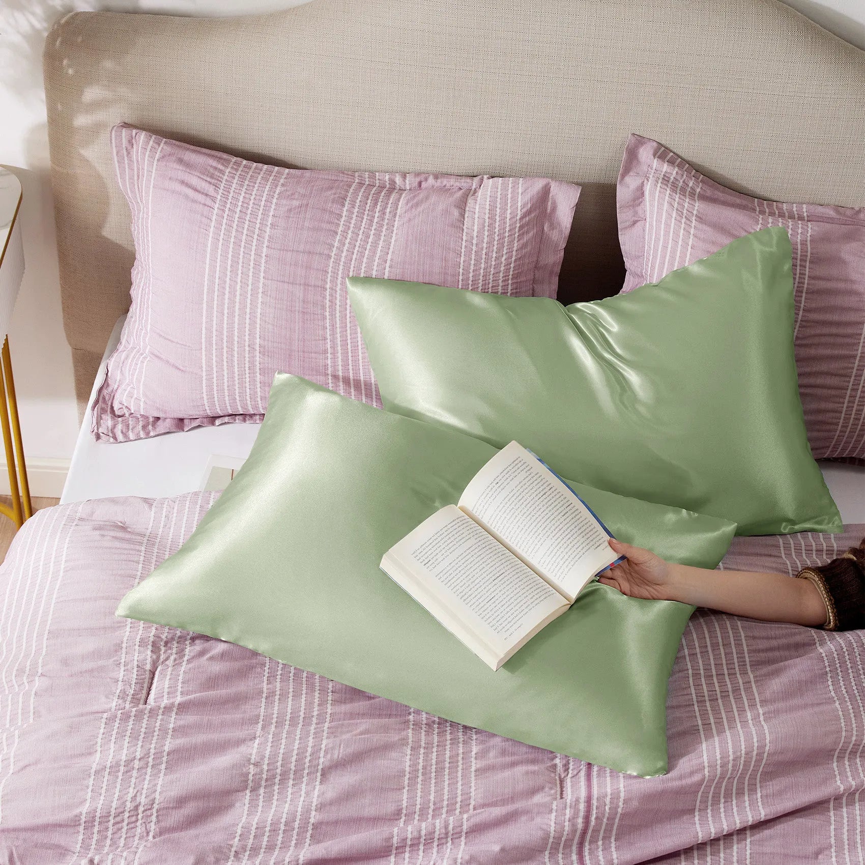 Luxurious Solid Satin Pillowcase