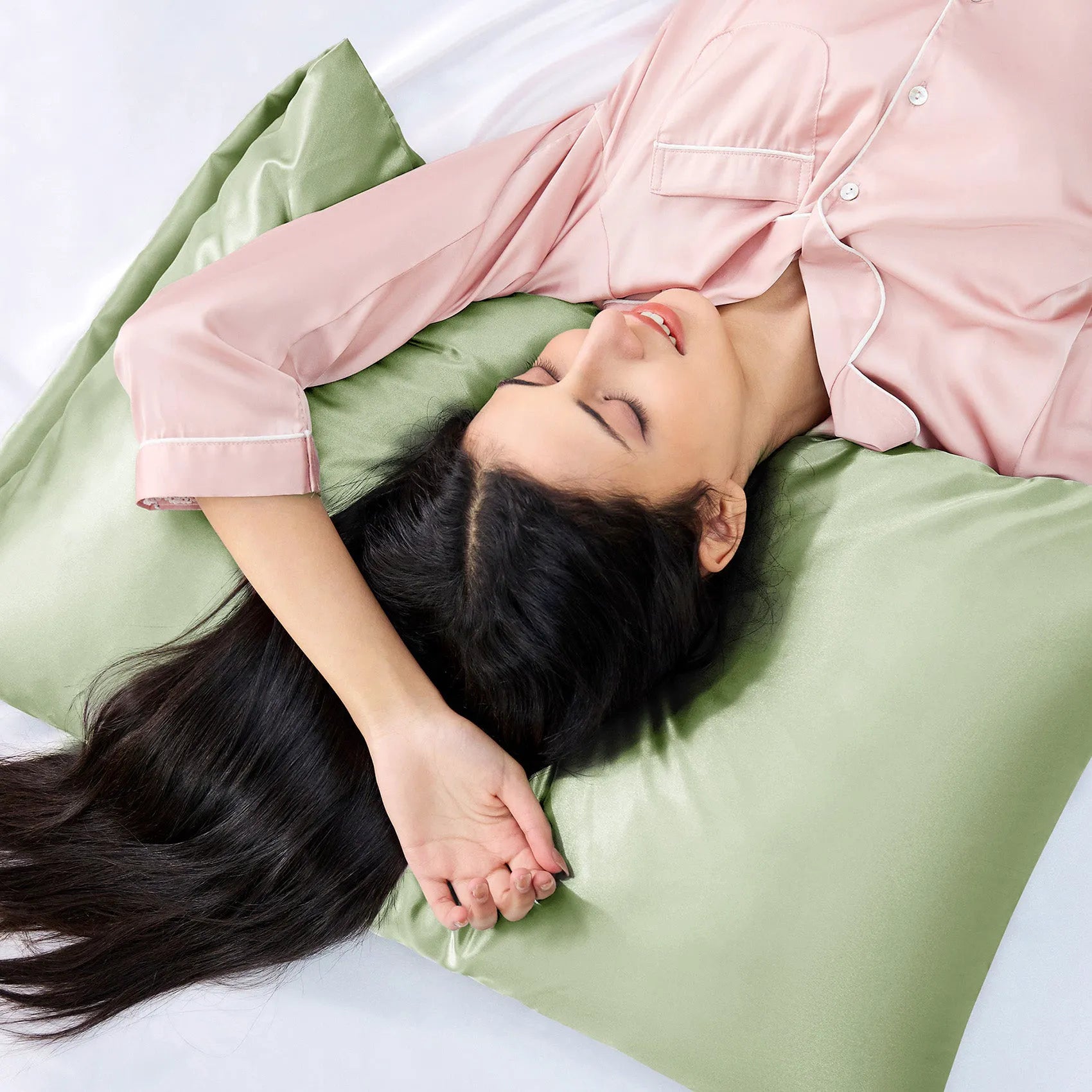 Luxurious Solid Satin Pillowcase