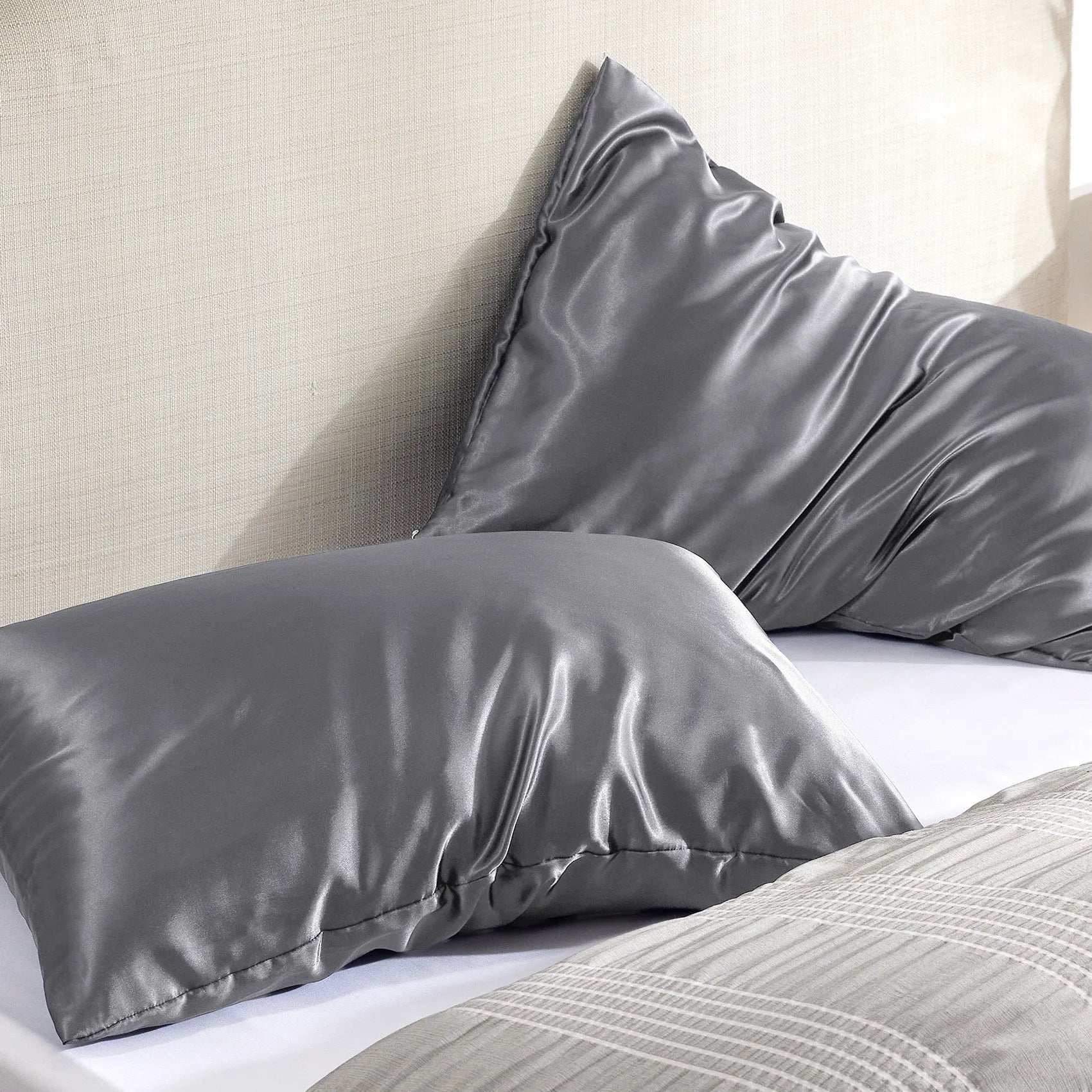 Luxurious Solid Satin Pillowcase