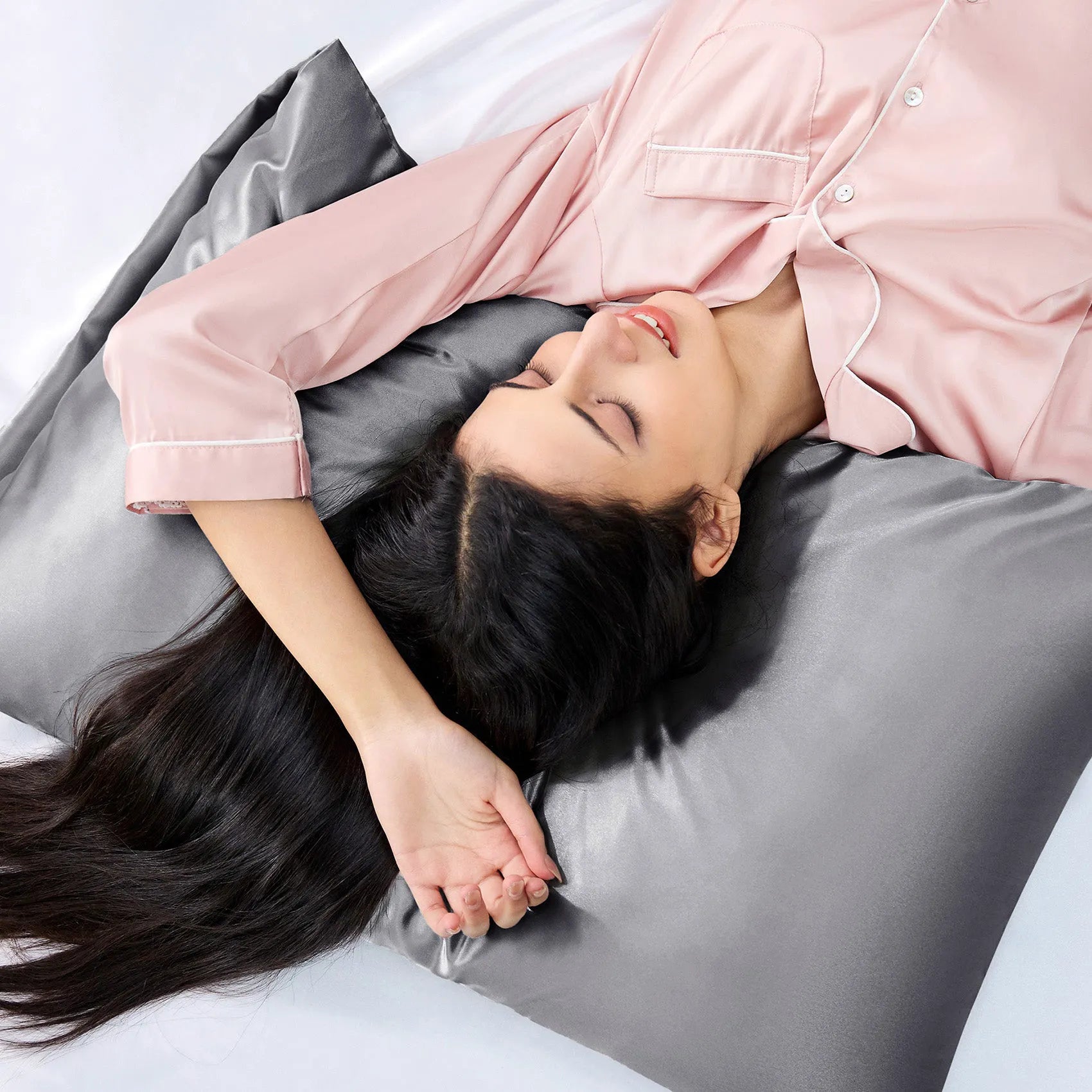 Luxurious Solid Satin Pillowcase