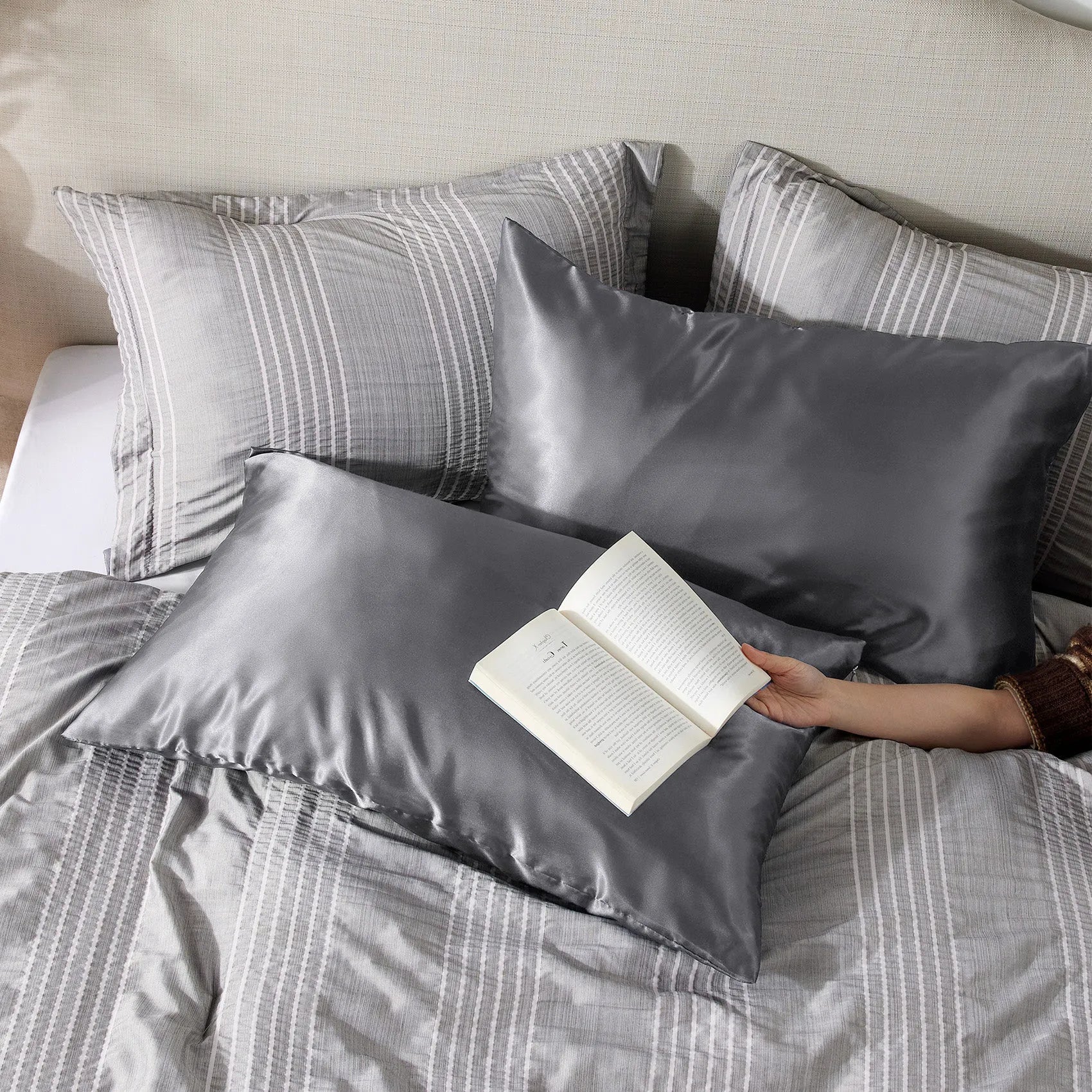Luxurious Solid Satin Pillowcase