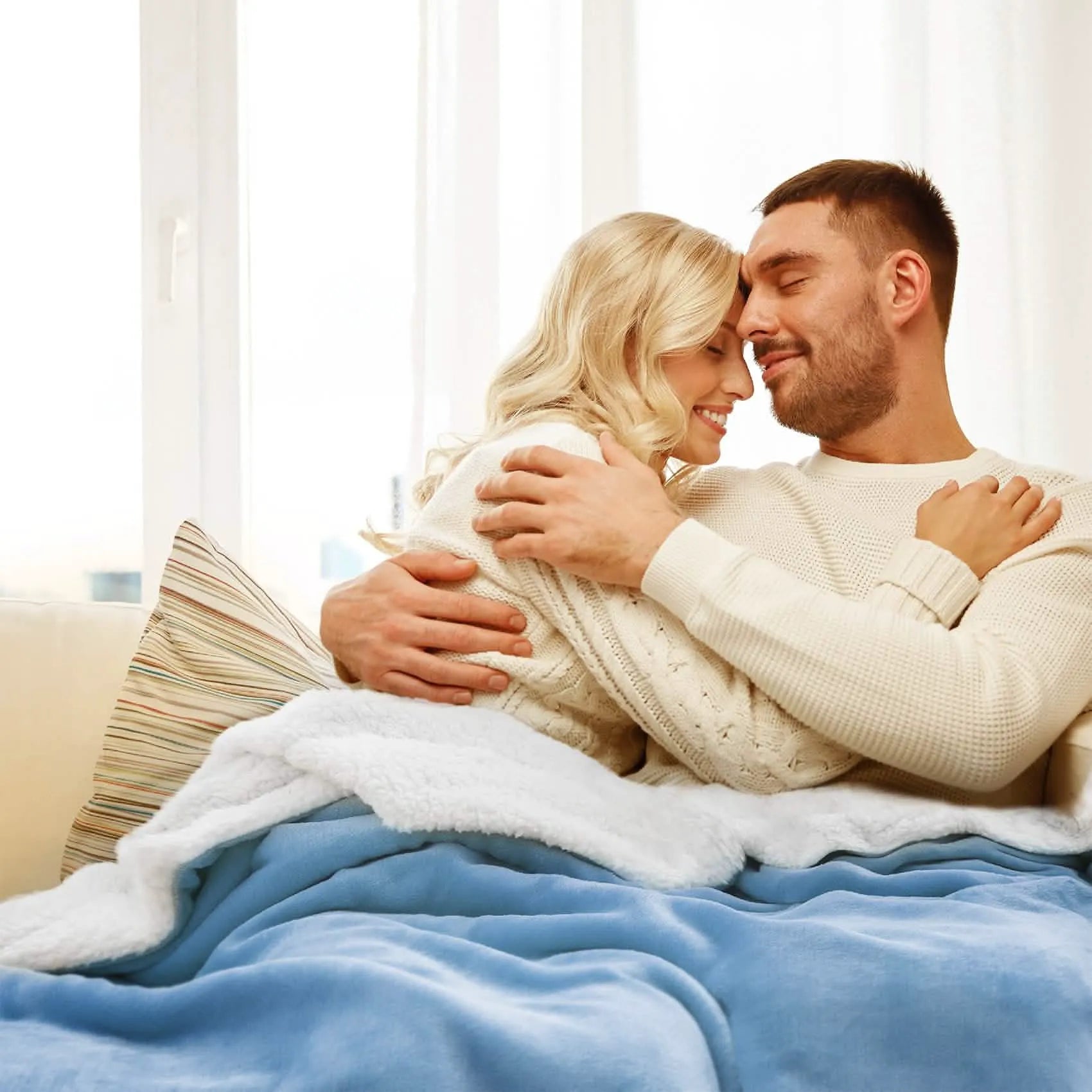 Cozy Sherpa Fleece Throw Blanket