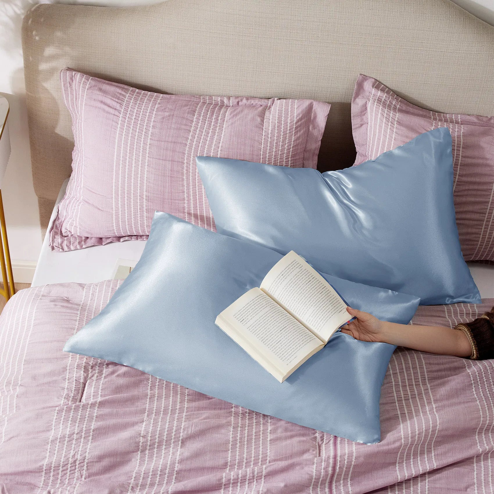 Luxurious Solid Satin Pillowcase
