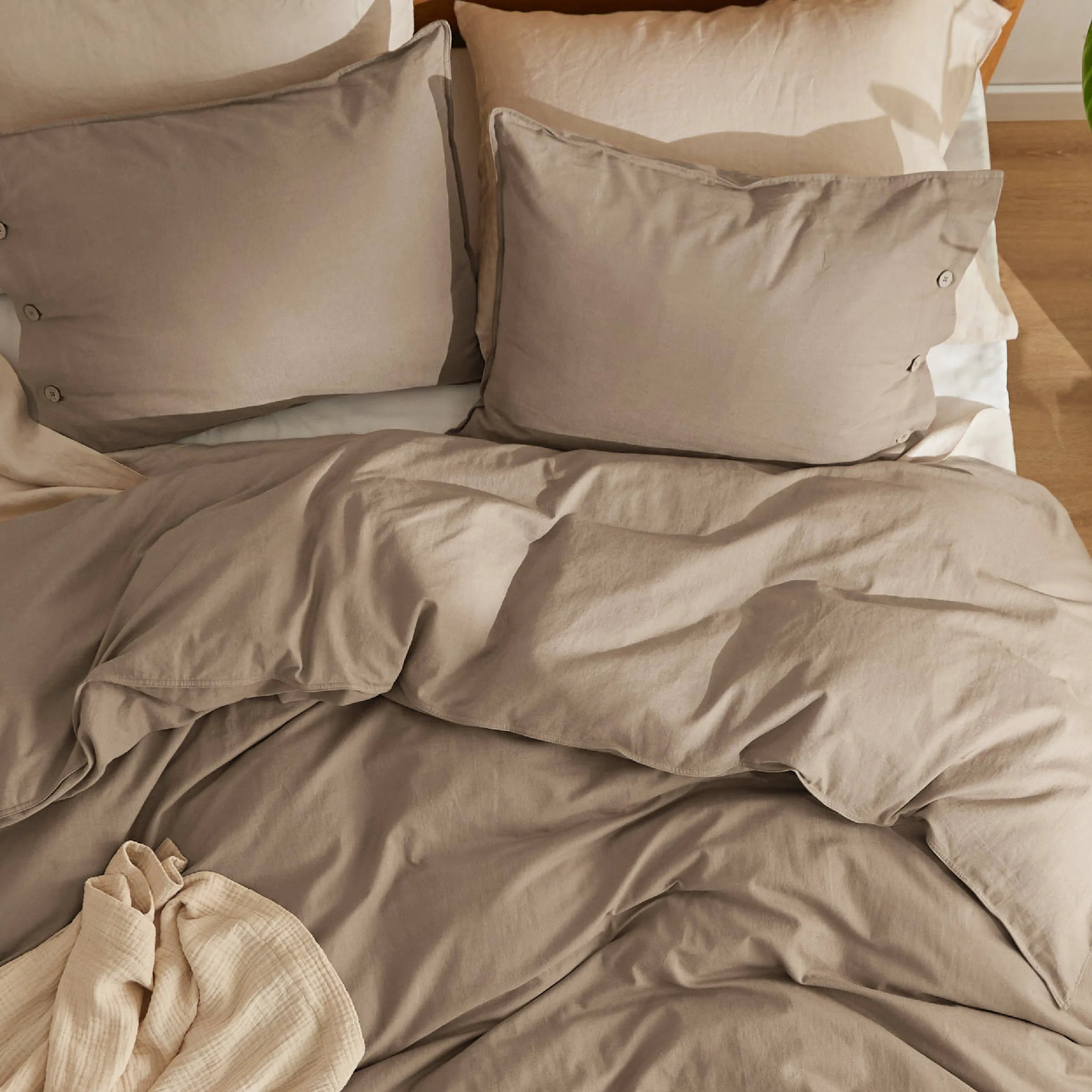 PureWoven™ Cotton-Linen Blend Duvet Cover Set