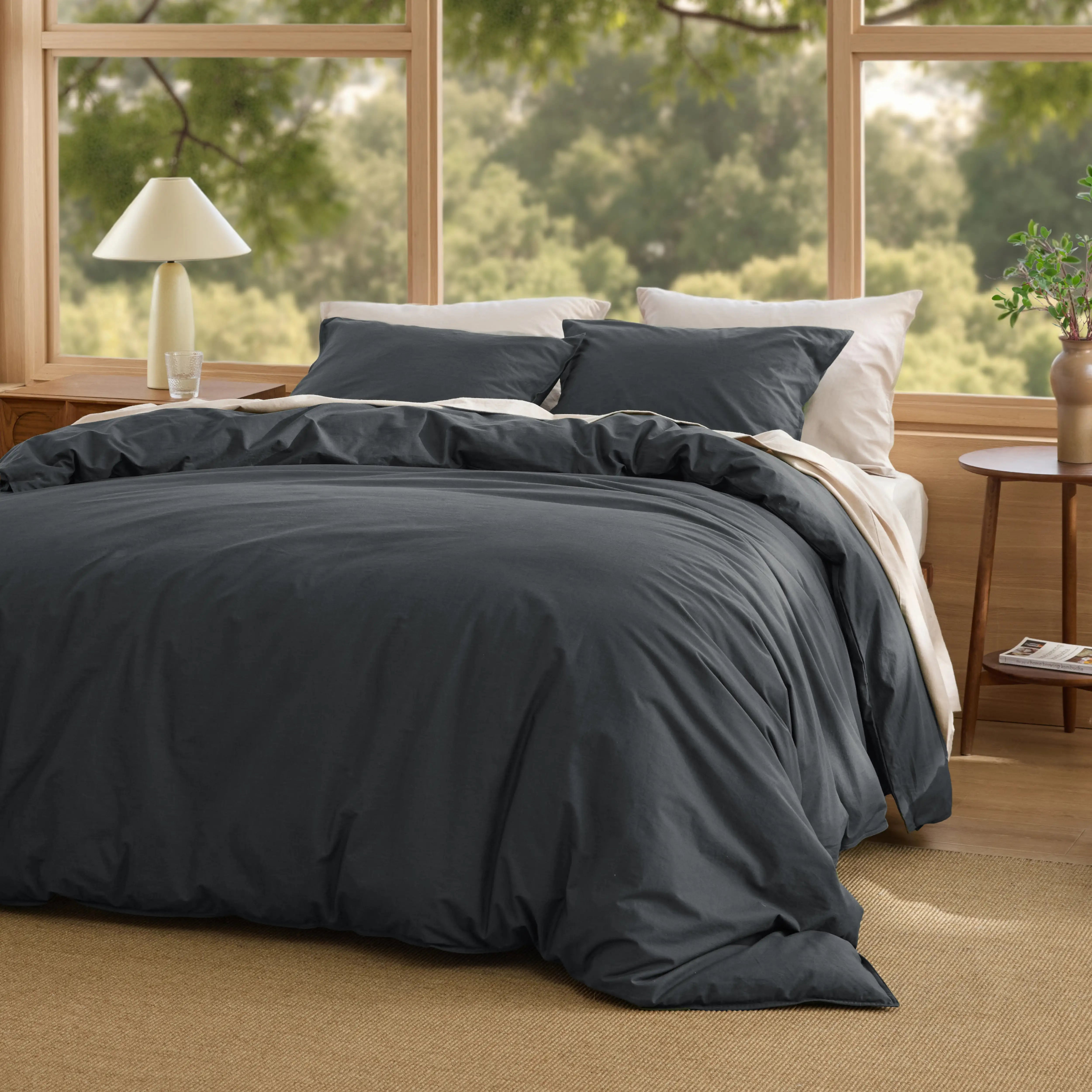Slub Cotton Duvet Cover Set