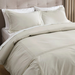 PureWoven™ Cotton Embroidered Hotel Duvet Cover Set