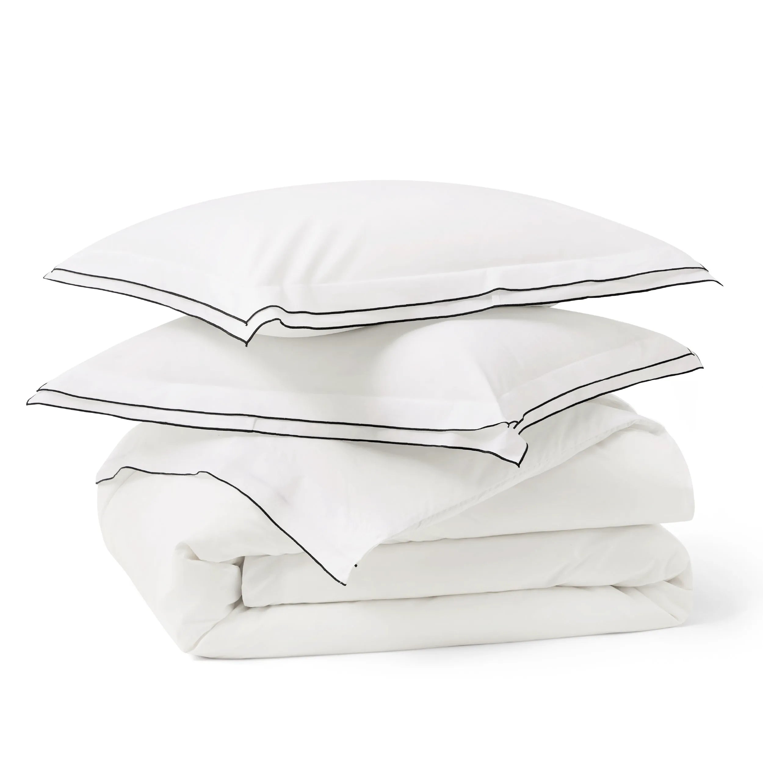 PureWoven™ Cotton Embroidered Hotel Duvet Cover Set