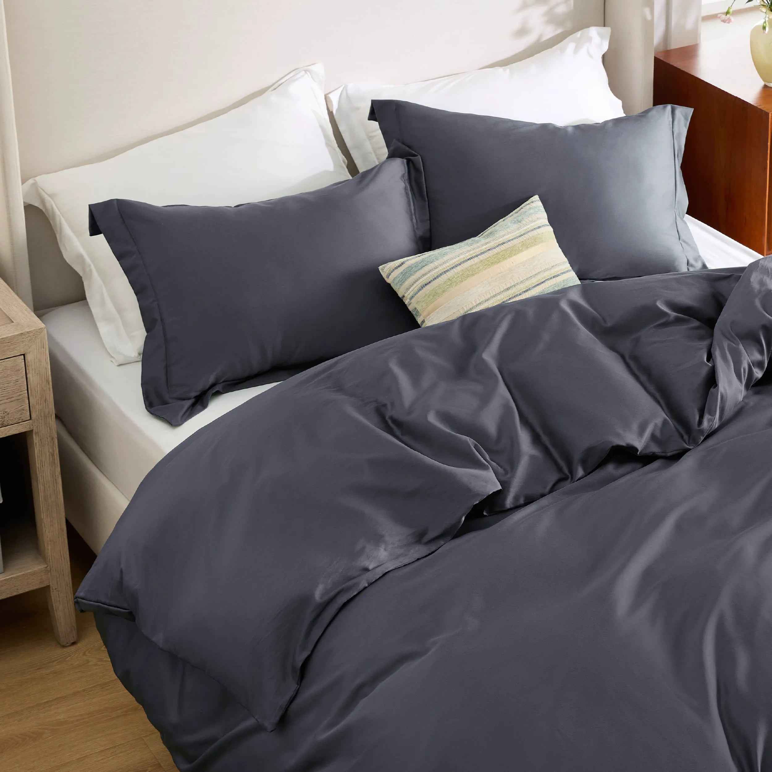Lyocell Cotton Blend Duvet Cover Set