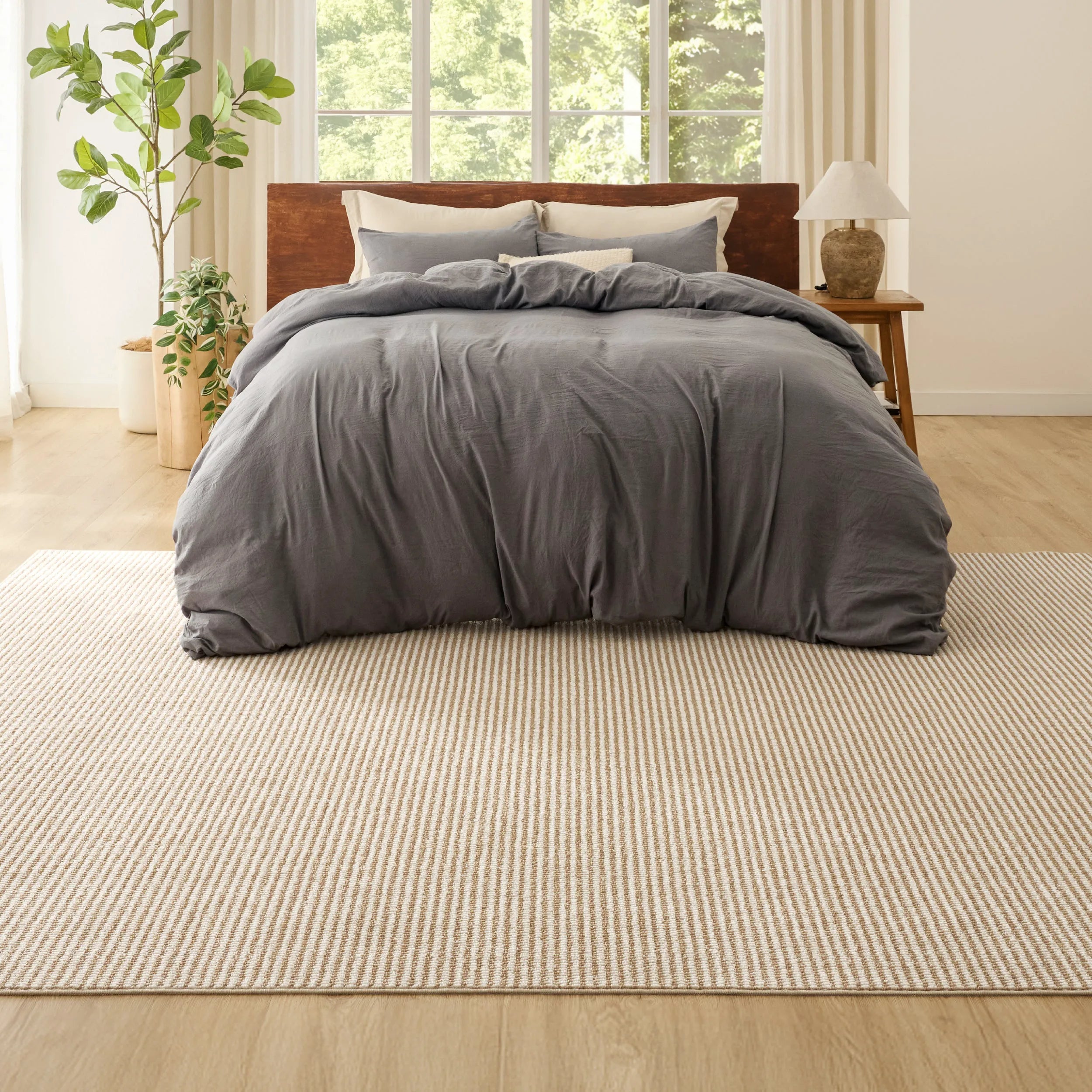 Faux Wool Area Rug