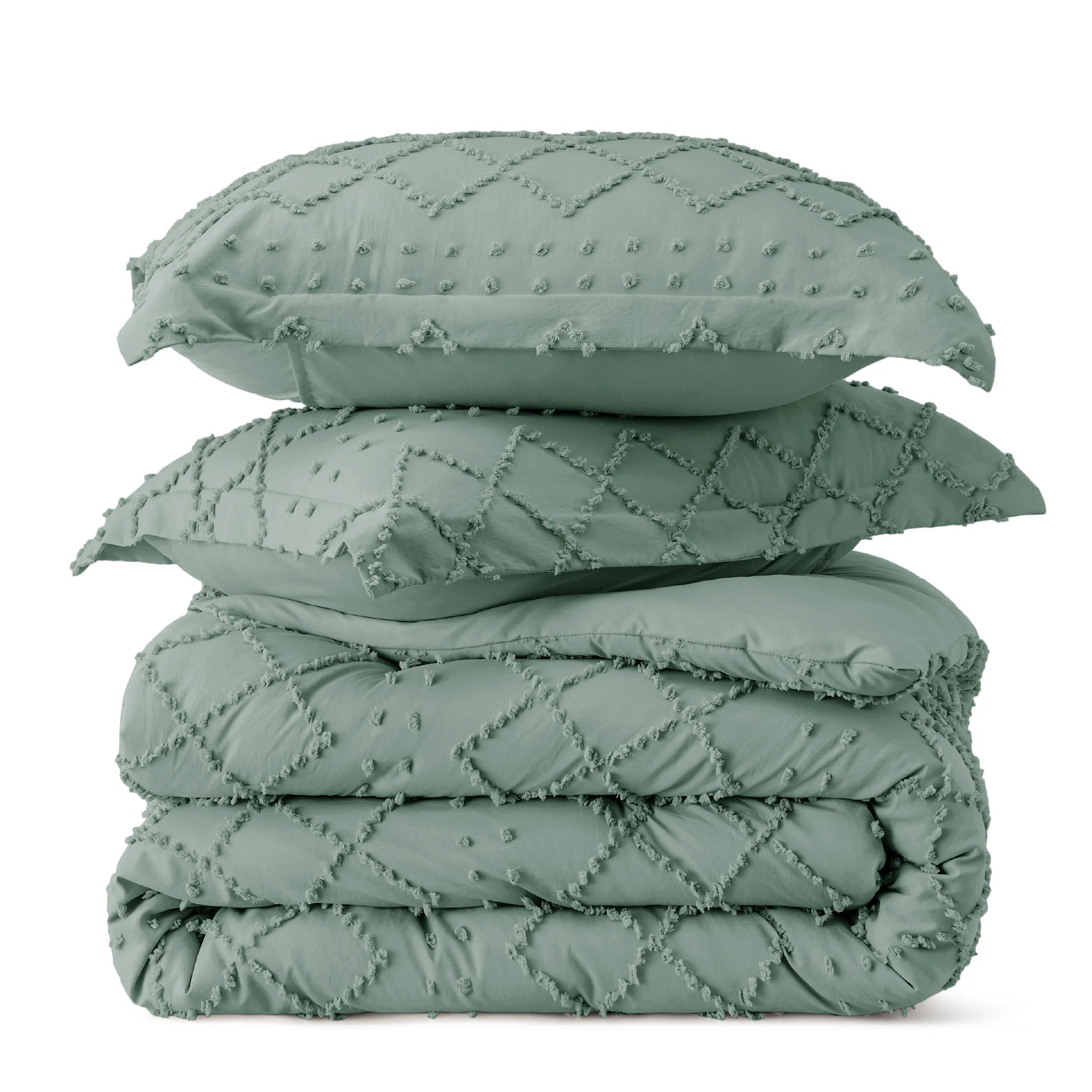 Tufted Embroidery Comforter Set