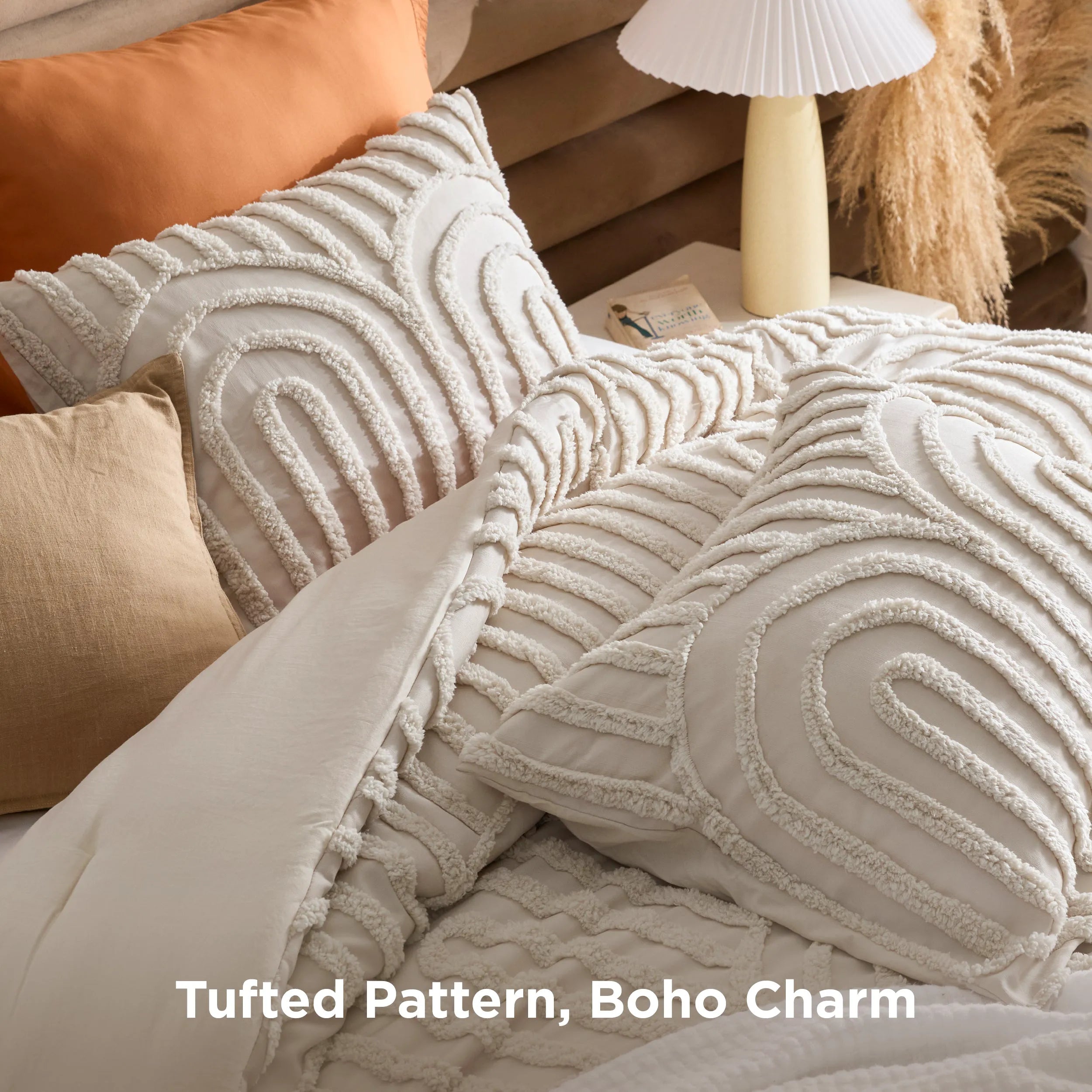 Fluffy Arch Tufted Comforter Set