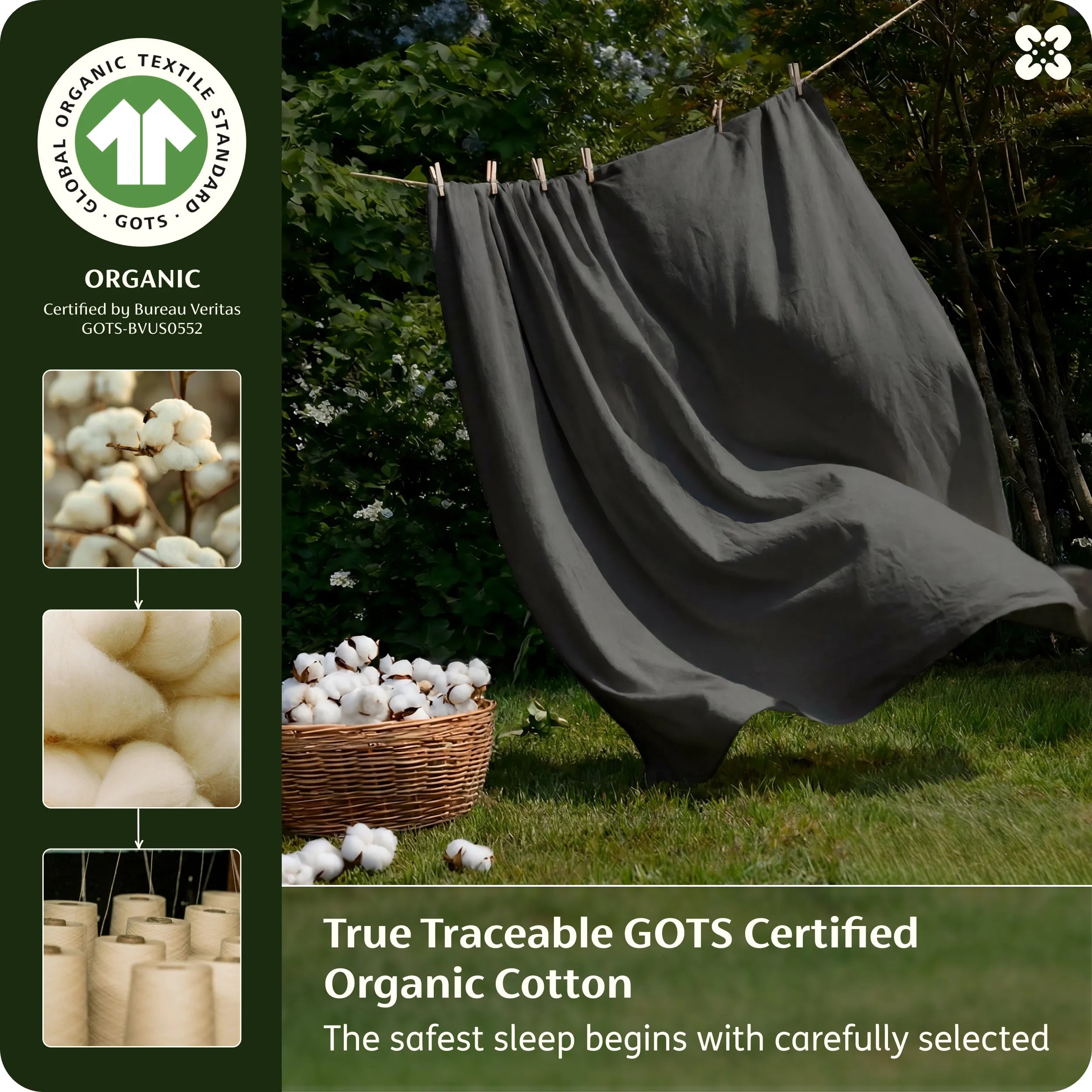 PureWoven™ Organic Cotton Sheet Set