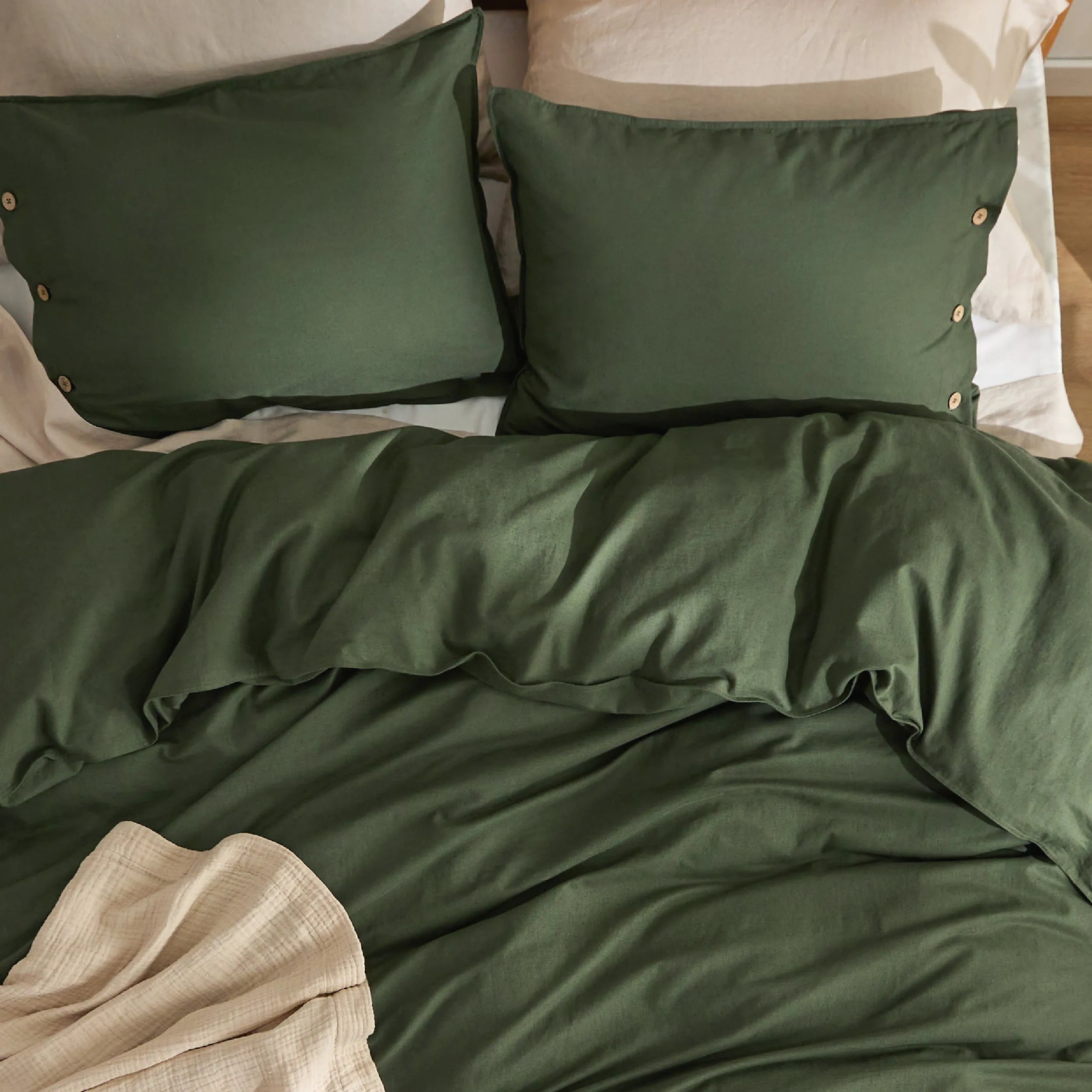 PureWoven™ Cotton-Linen Blend Duvet Cover Set