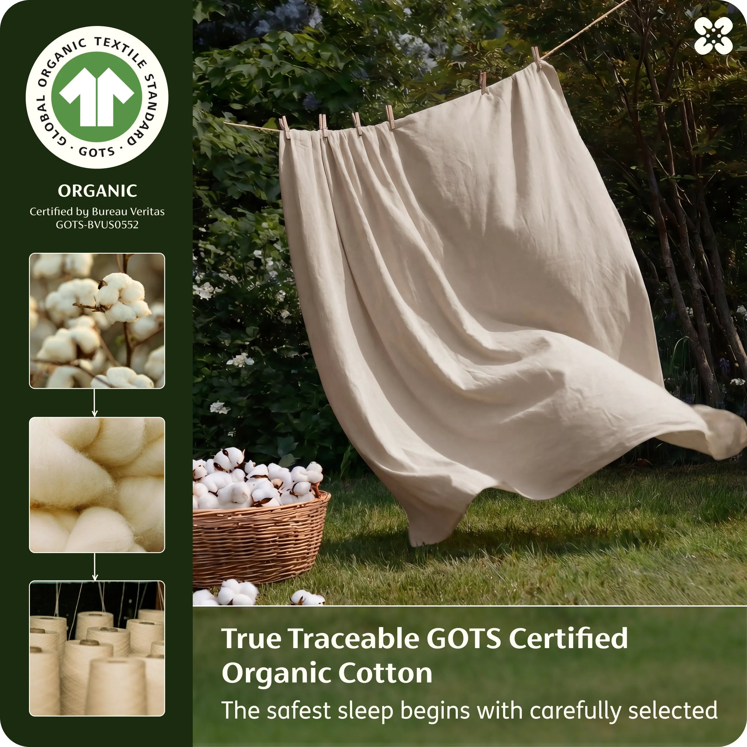 PureWoven™ Organic Cotton Duvet Cover Set