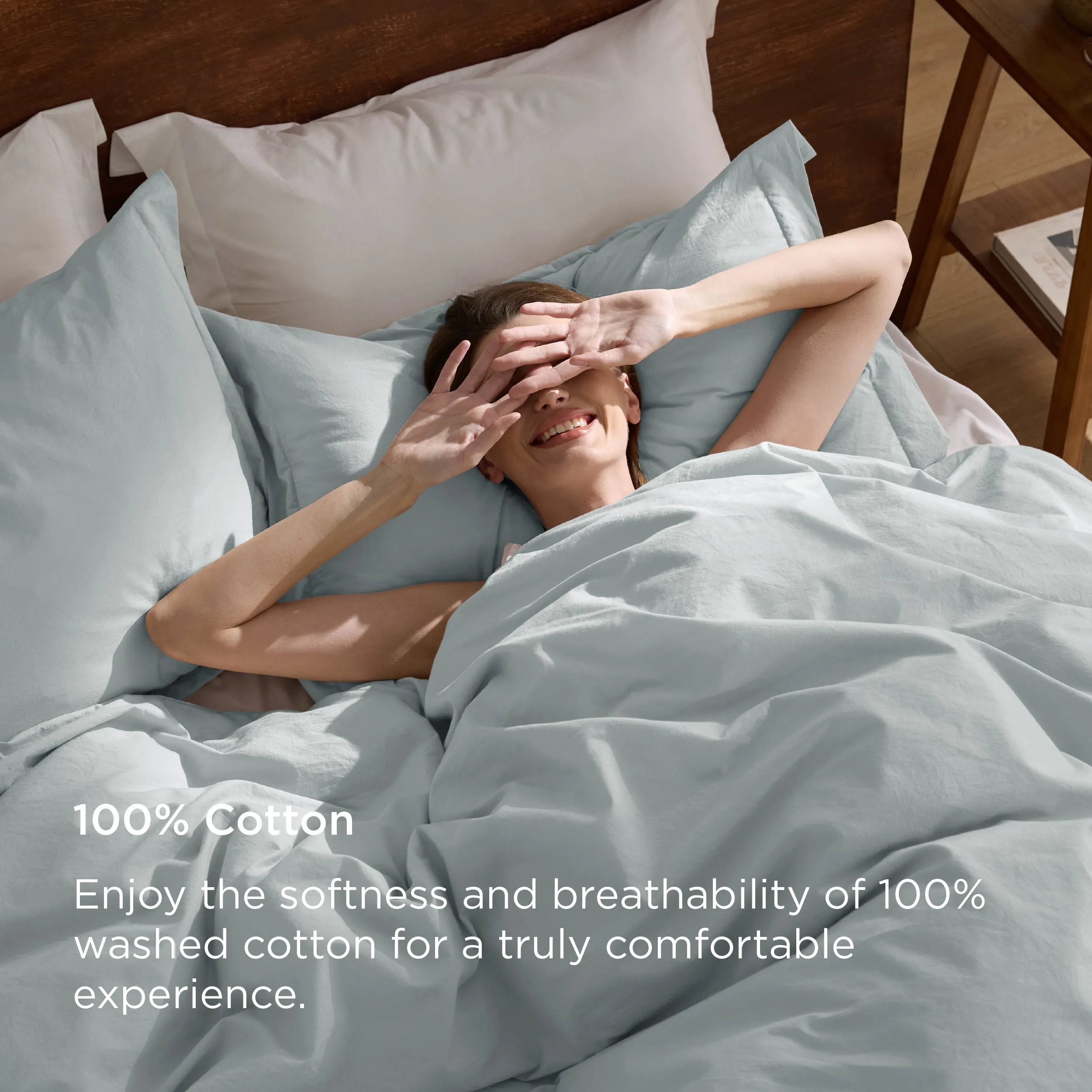 PureWoven™ Washed Cotton Duvet Cover Set