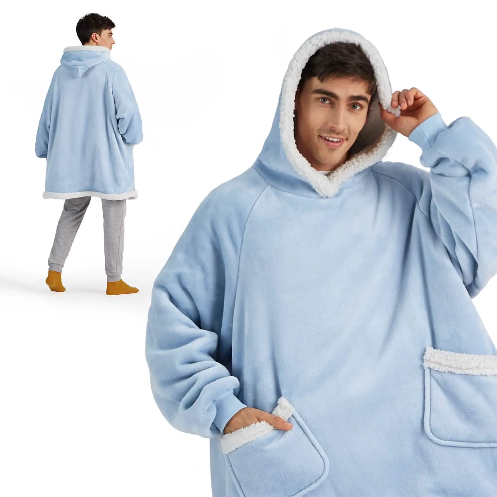 Sherpa Fleece Blanket Hoodie