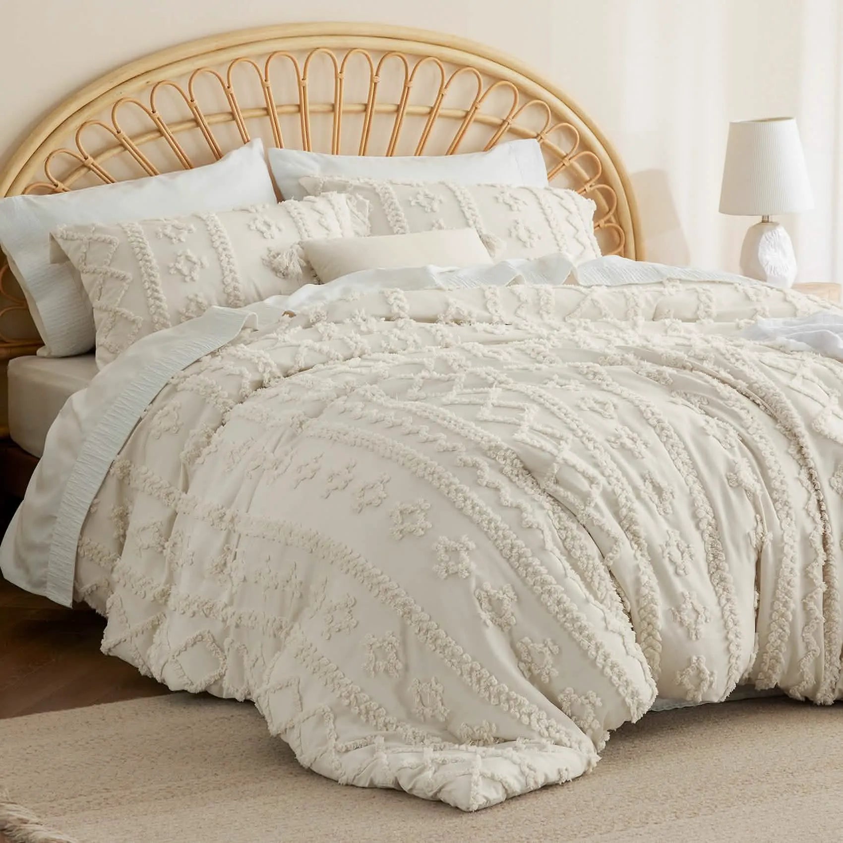 Boho Deluxe Embroidered Comforter Set