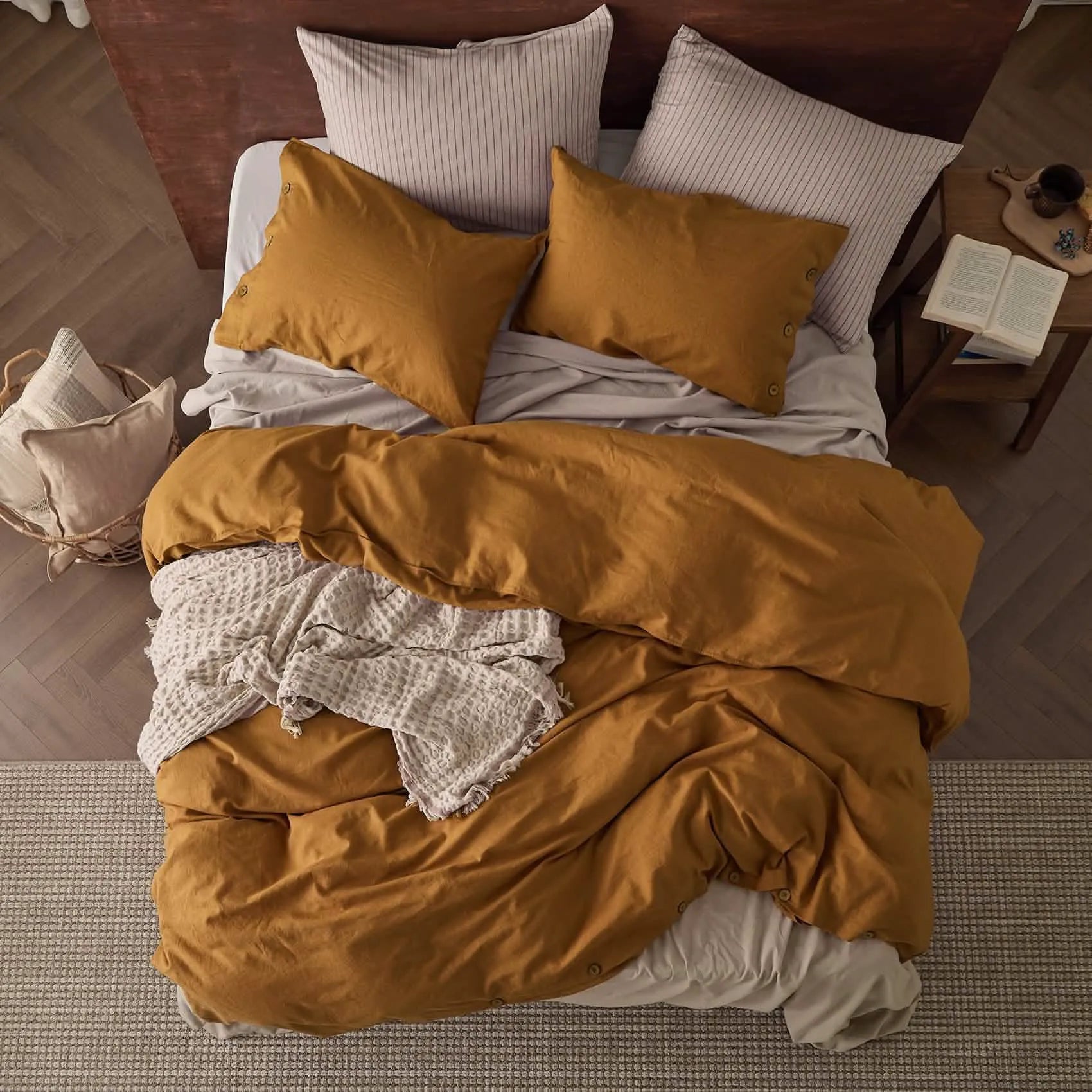 PureWoven™ Cotton-Linen Blend Duvet Cover Set