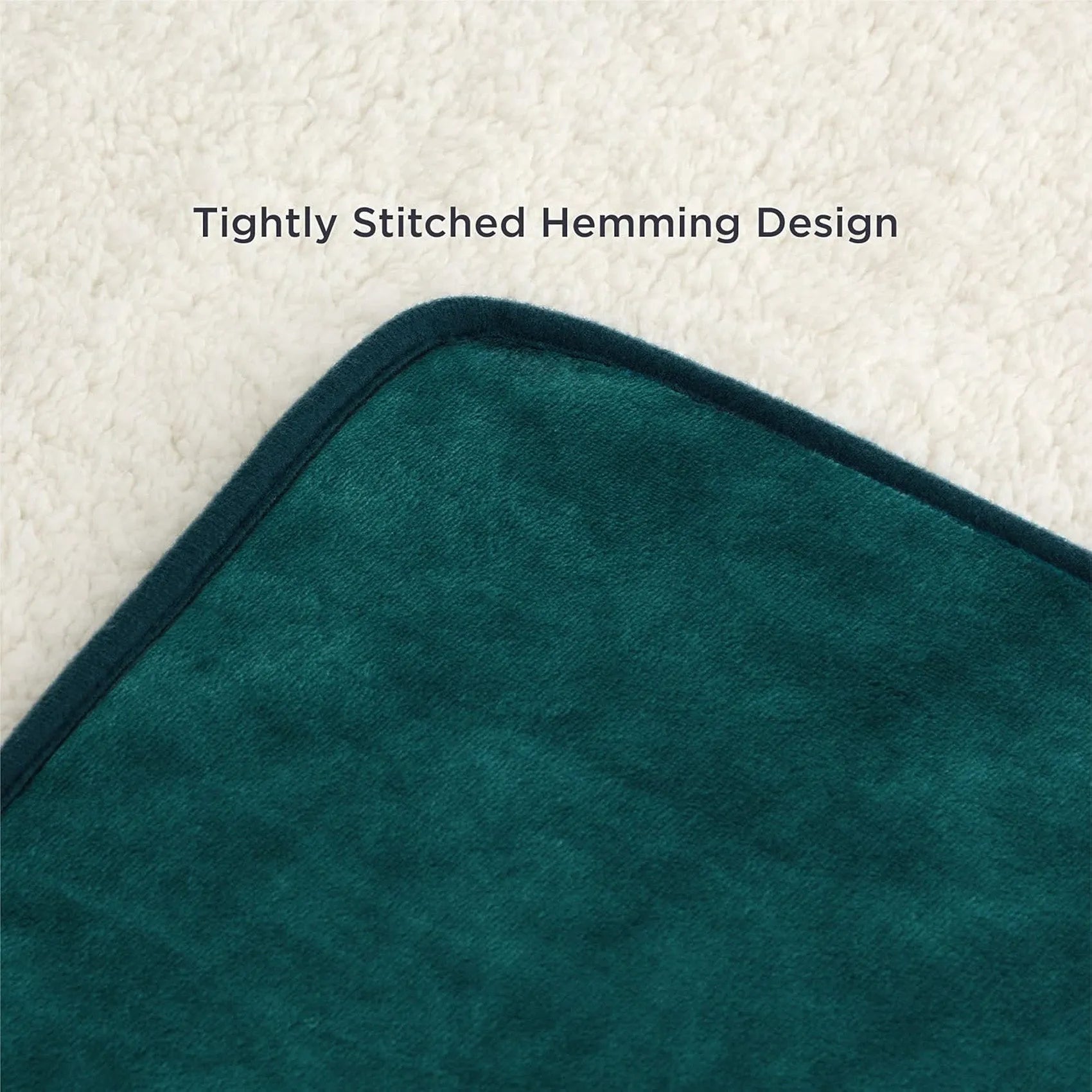 Reversible Sherpa & Microfiber Fleece Dog Blanket