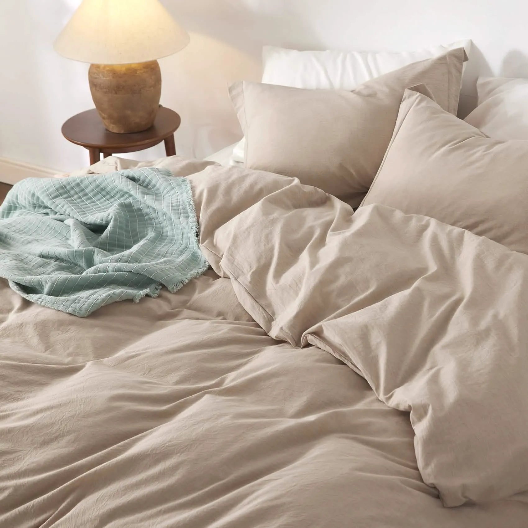 PureWoven™ Washed Cotton Duvet Cover Set