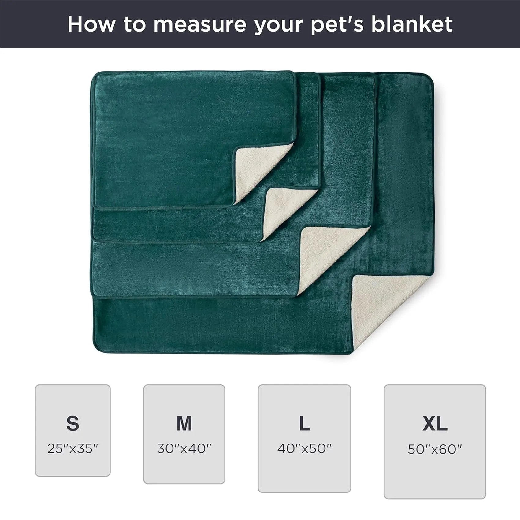 Reversible Sherpa & Microfiber Fleece Dog Blanket