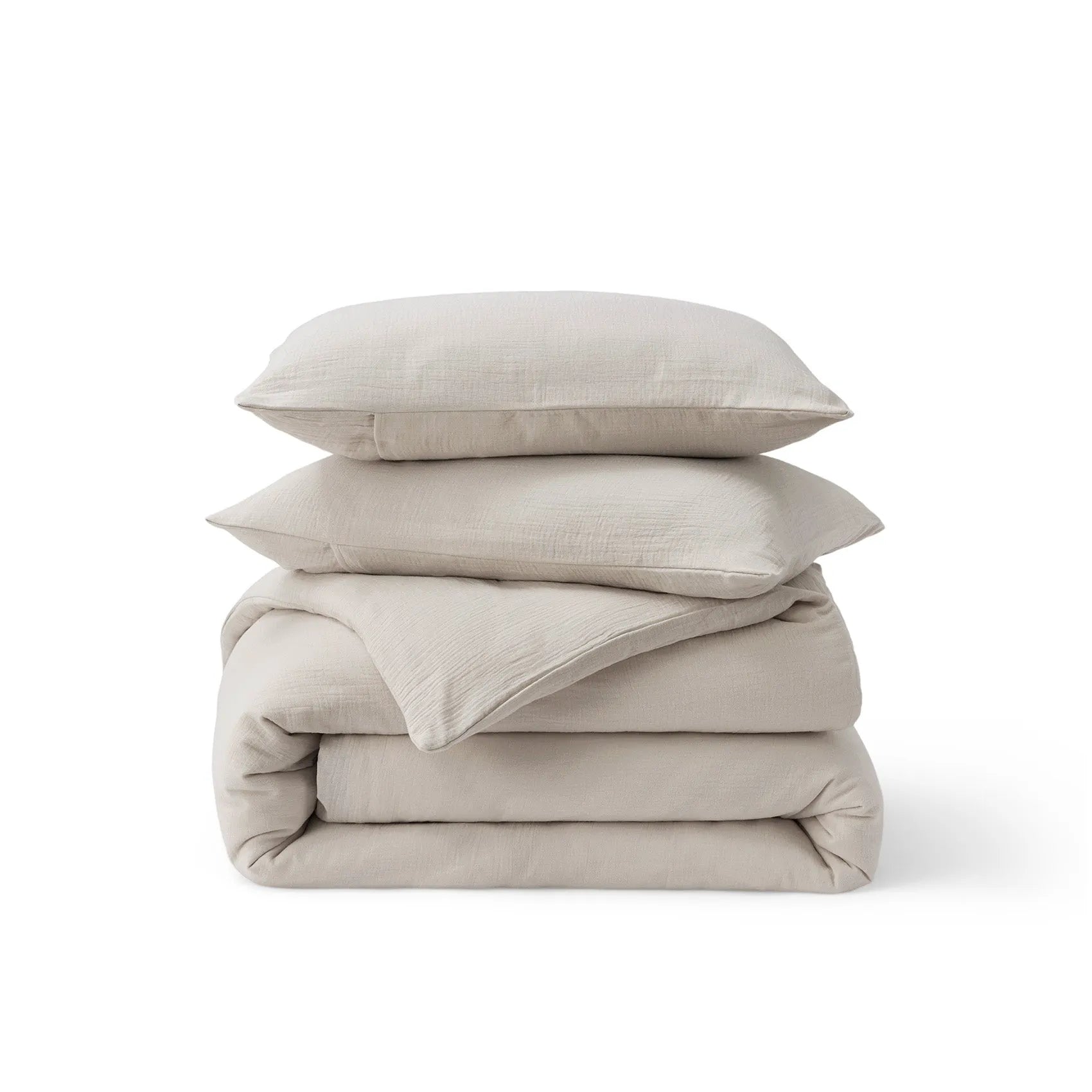 PureWoven™ Bamboo Cotton Muslin Duvet Cover Set