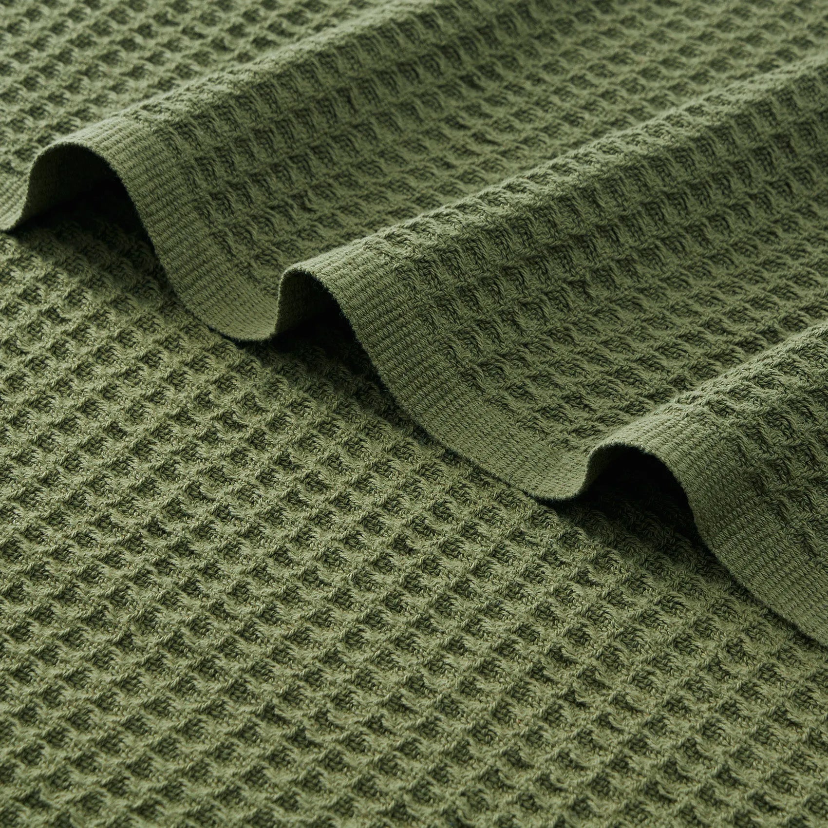 Cotton Waffle Weave Blanket