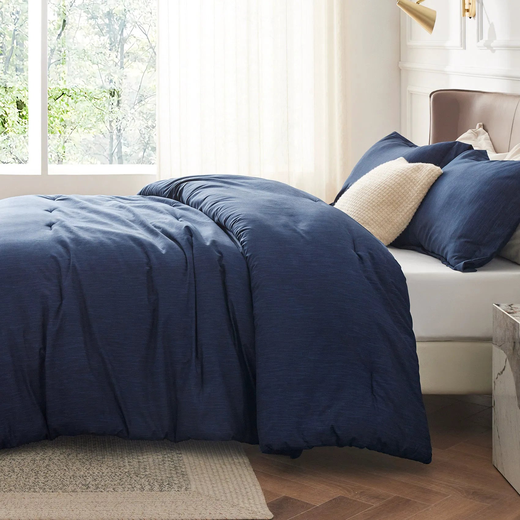 Cationic Dye Comforter Set - 90gsm