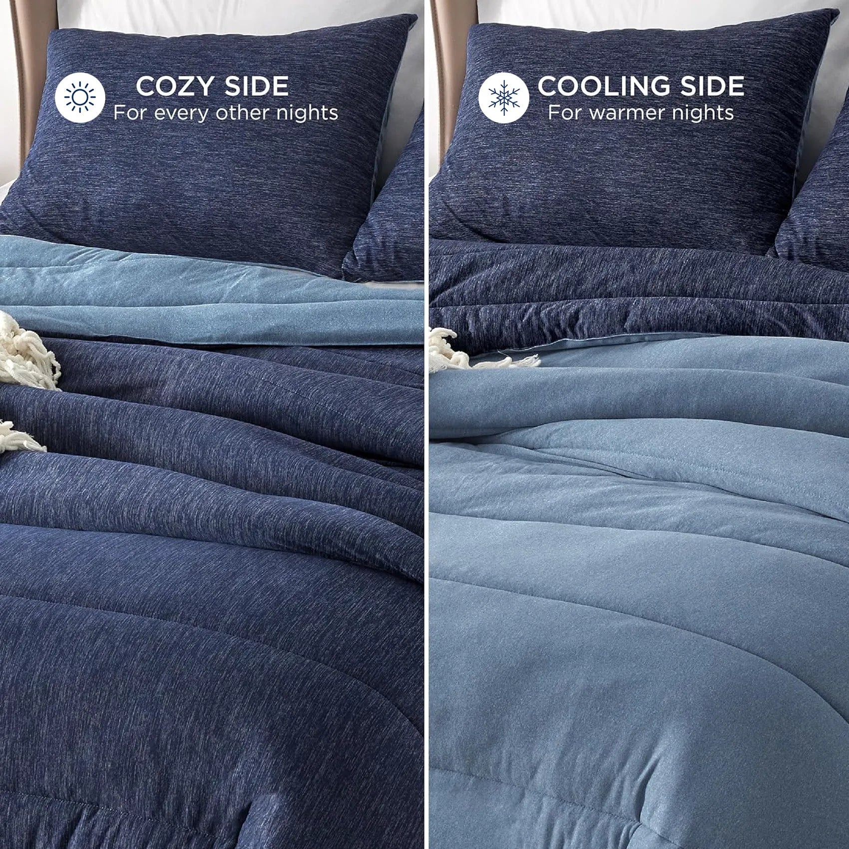 Reversible Warm & Cooling Comforter Set