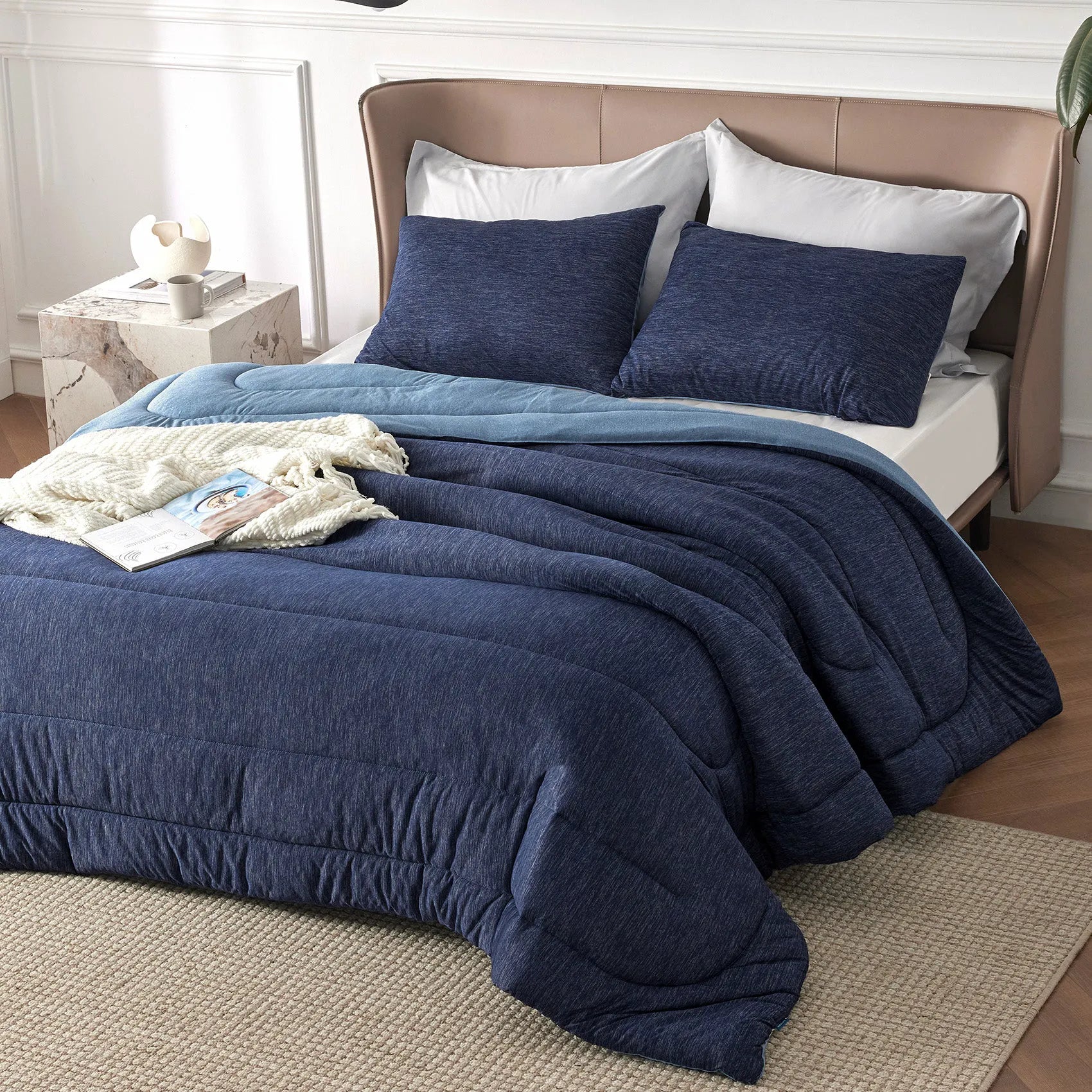 Reversible Warm & Cooling Comforter Set
