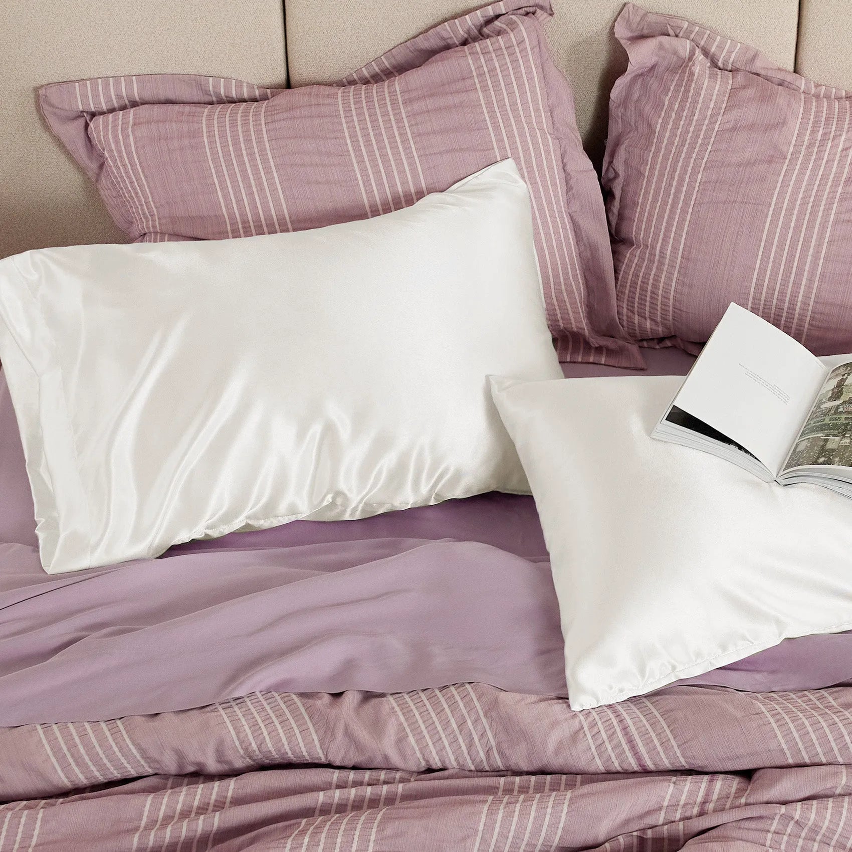 Luxurious Solid Satin Pillowcase
