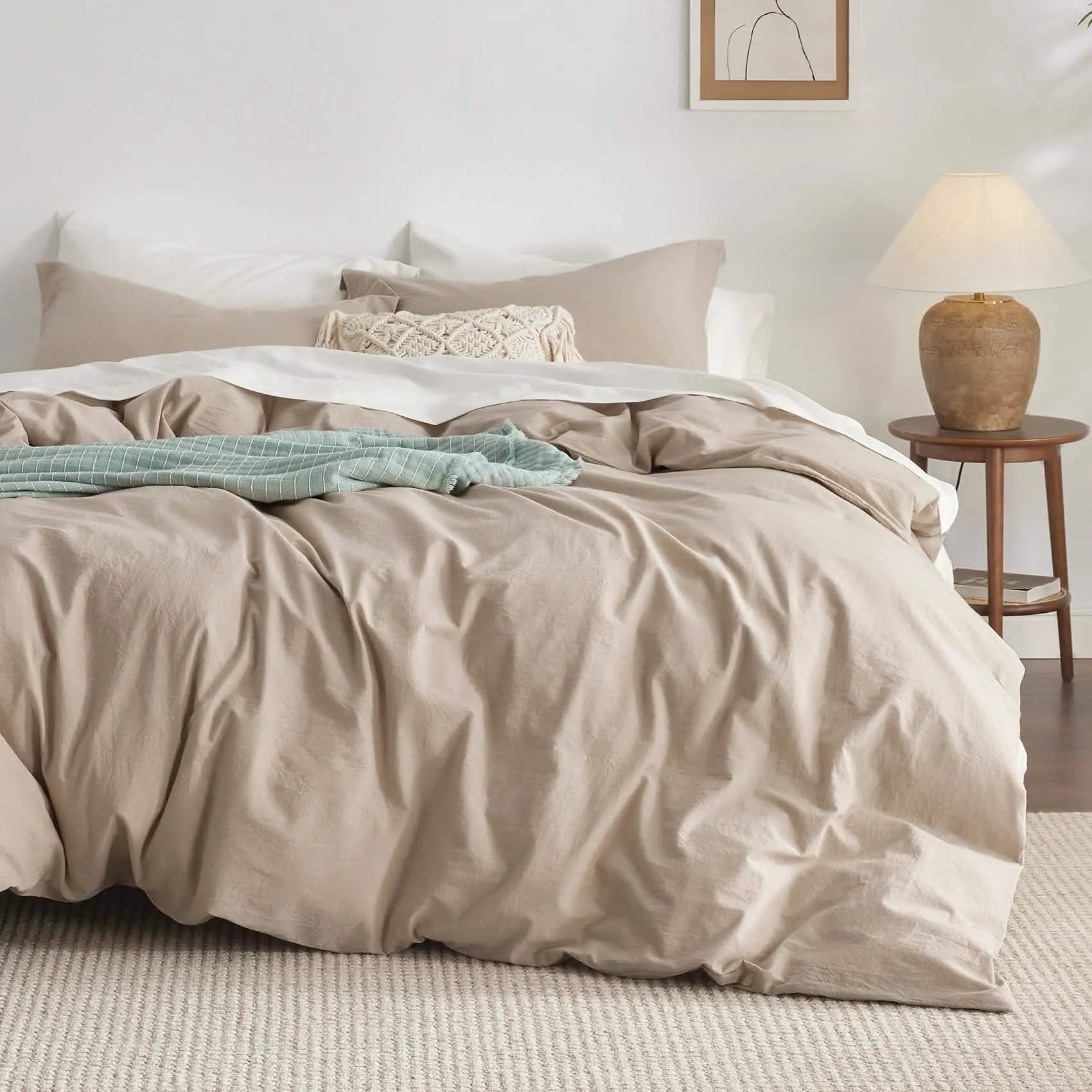 PureWoven™ Washed Cotton Duvet Cover Set