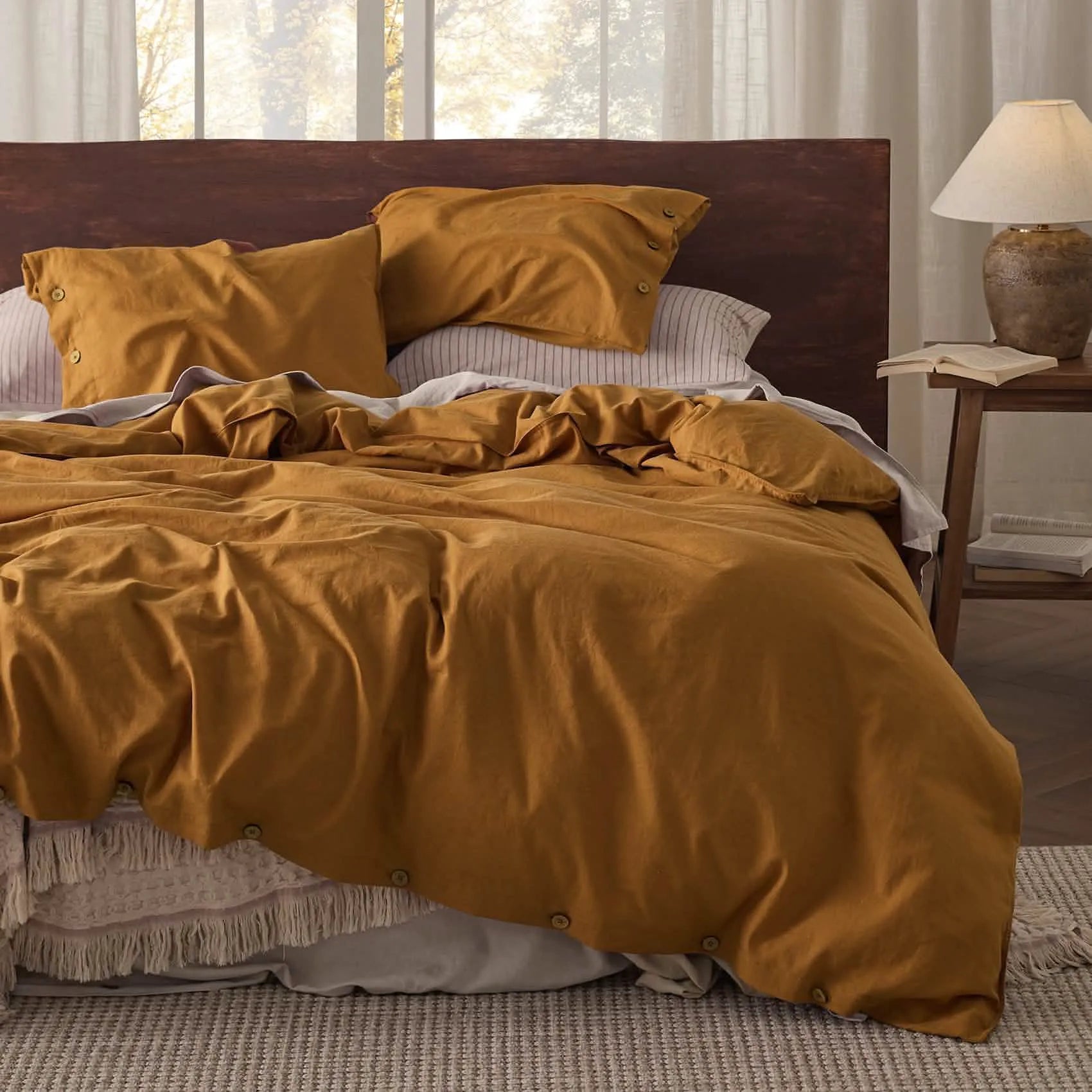PureWoven™ Cotton-Linen Blend Duvet Cover Set