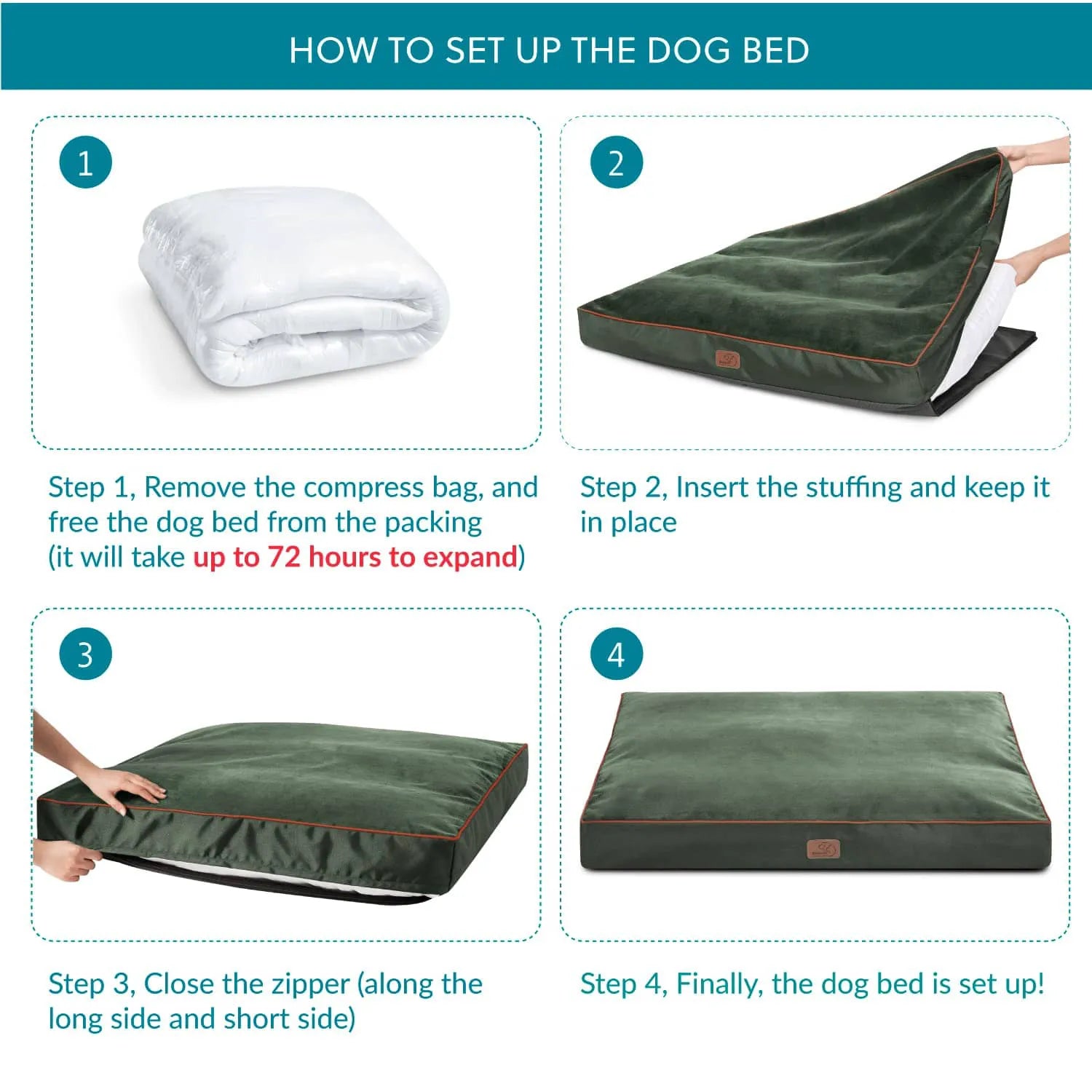 Luxury Waterproof Plush Dog Bed