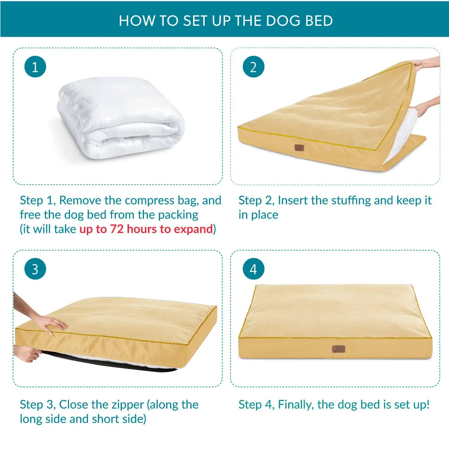 Luxury Waterproof Plush Dog Bed